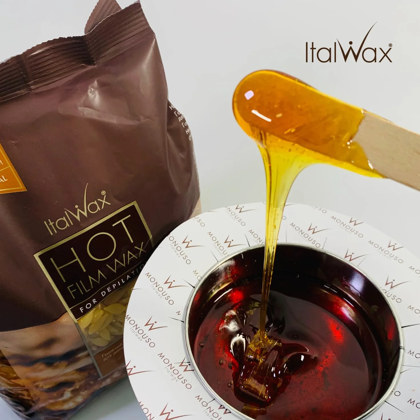 Italwax 1 kg, Naturell woskowane kulki do profesjonalnej depilacji. Wosk foliowy. Niska temperatura i bardzo elastyczne. Do intymnych, nóg, ramion i twarzy.