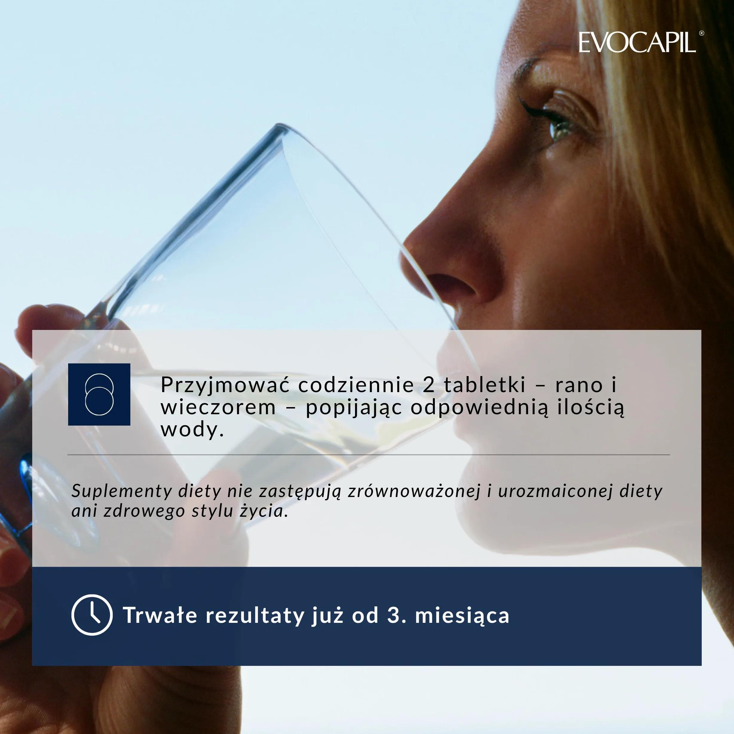 3 LOT Evocapil Plus Intensywna wzmocniona formuła po przeszczepie włosów (3 x 60)