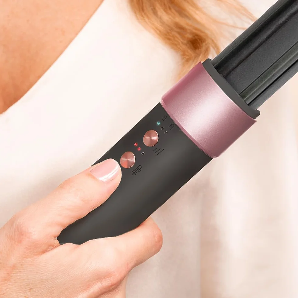 Cecotec - Brosse Soufflante CeramicCare AirGlam Black 1400 W, technologia Coanda, 3 prędkości, 3 temperatury, inteligentna kontrola ciepła, 110 000 obr./min