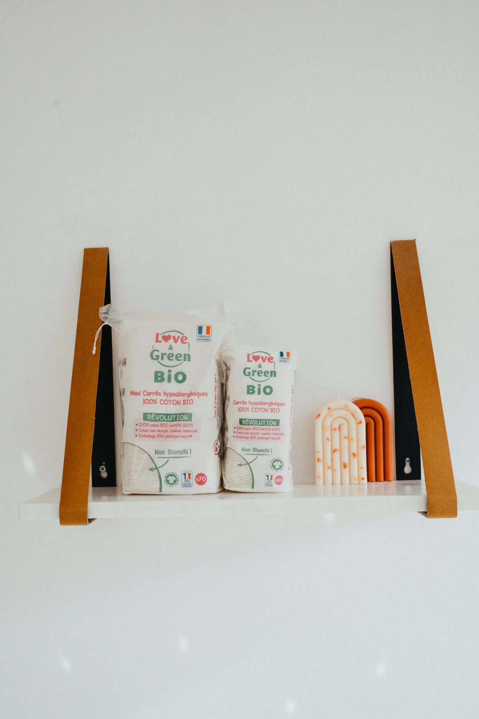 Love & Green Maxi-kwadraty, bawełna organiczna, 70 sztuk
