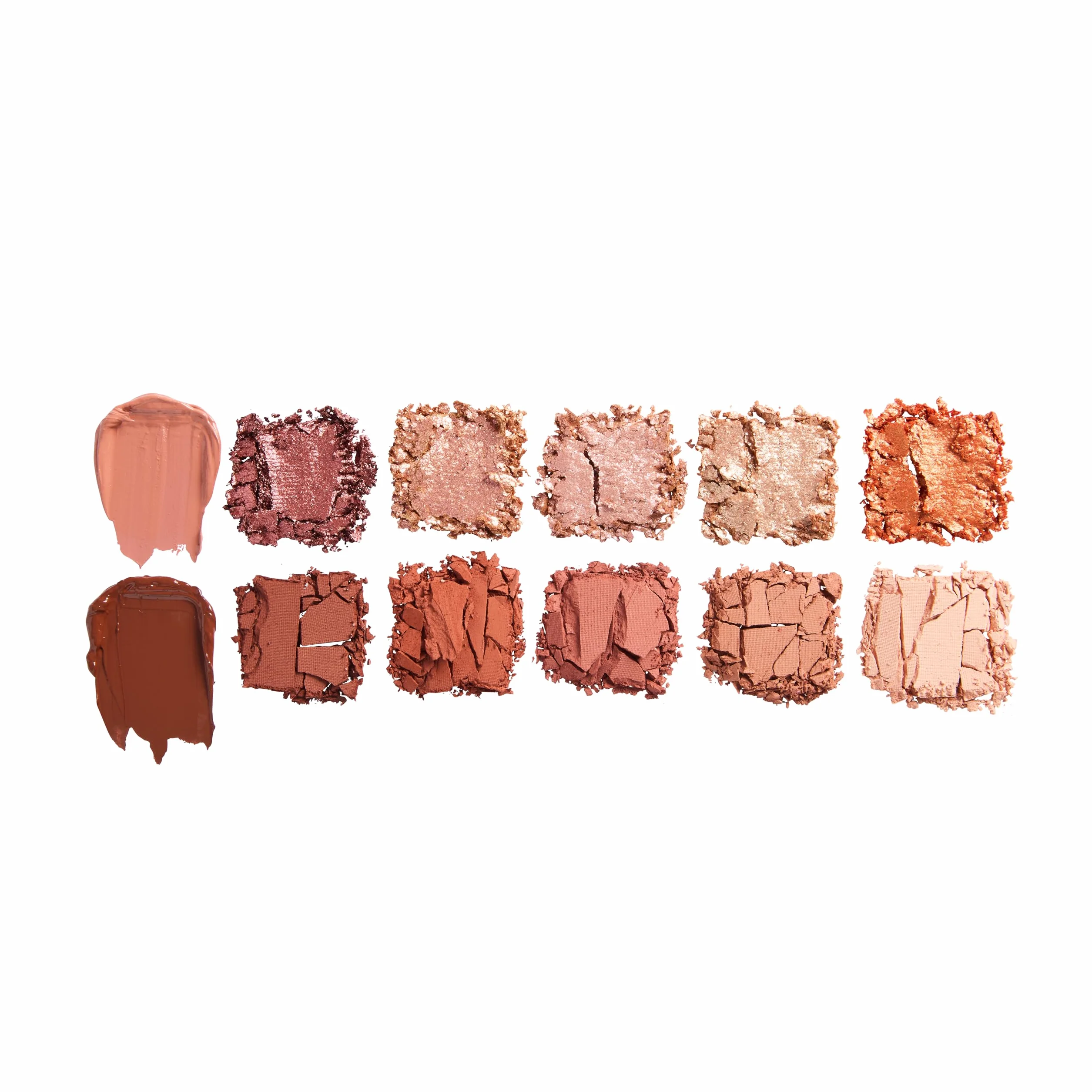 Revolution Beauty paleta Ikon 12 kolorów matowe błyszczące brąz True Icon