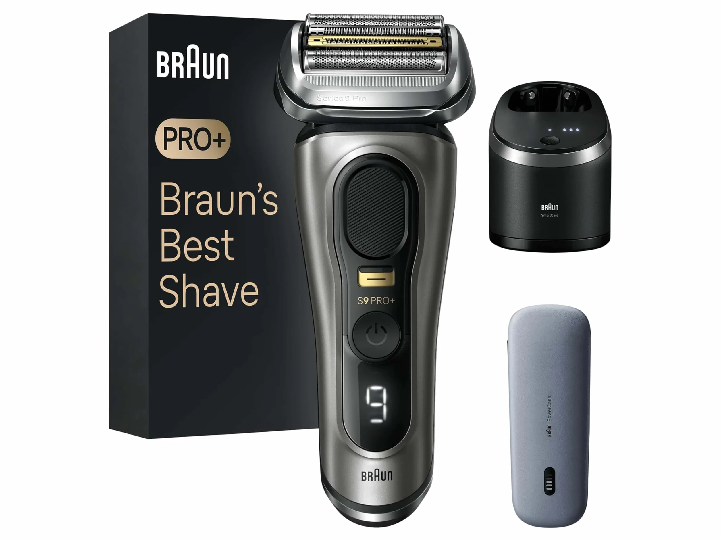Braun Series 9 Pro 9575cc golarka elektryczna z 5 elementami stacja czyszcząca etui