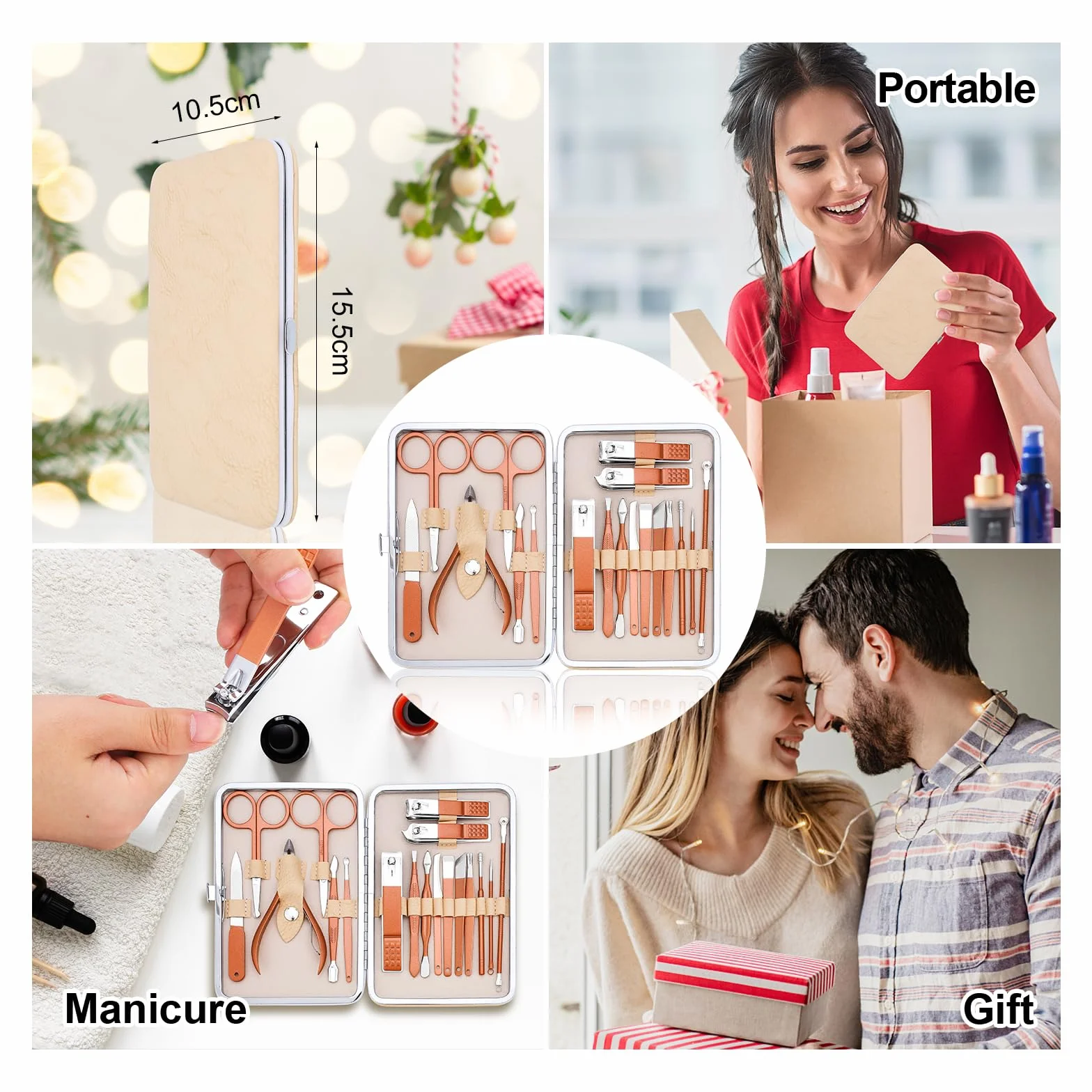 Zestaw do manicure - zestaw do paznokci dla mężczyzn - zestaw obcinaczy do paznokci ze stali nierdzewnej - profesjonalny zestaw do pedicure pielęgnacja stóp - akcesoria do pielęgnacji paznokci stóp i