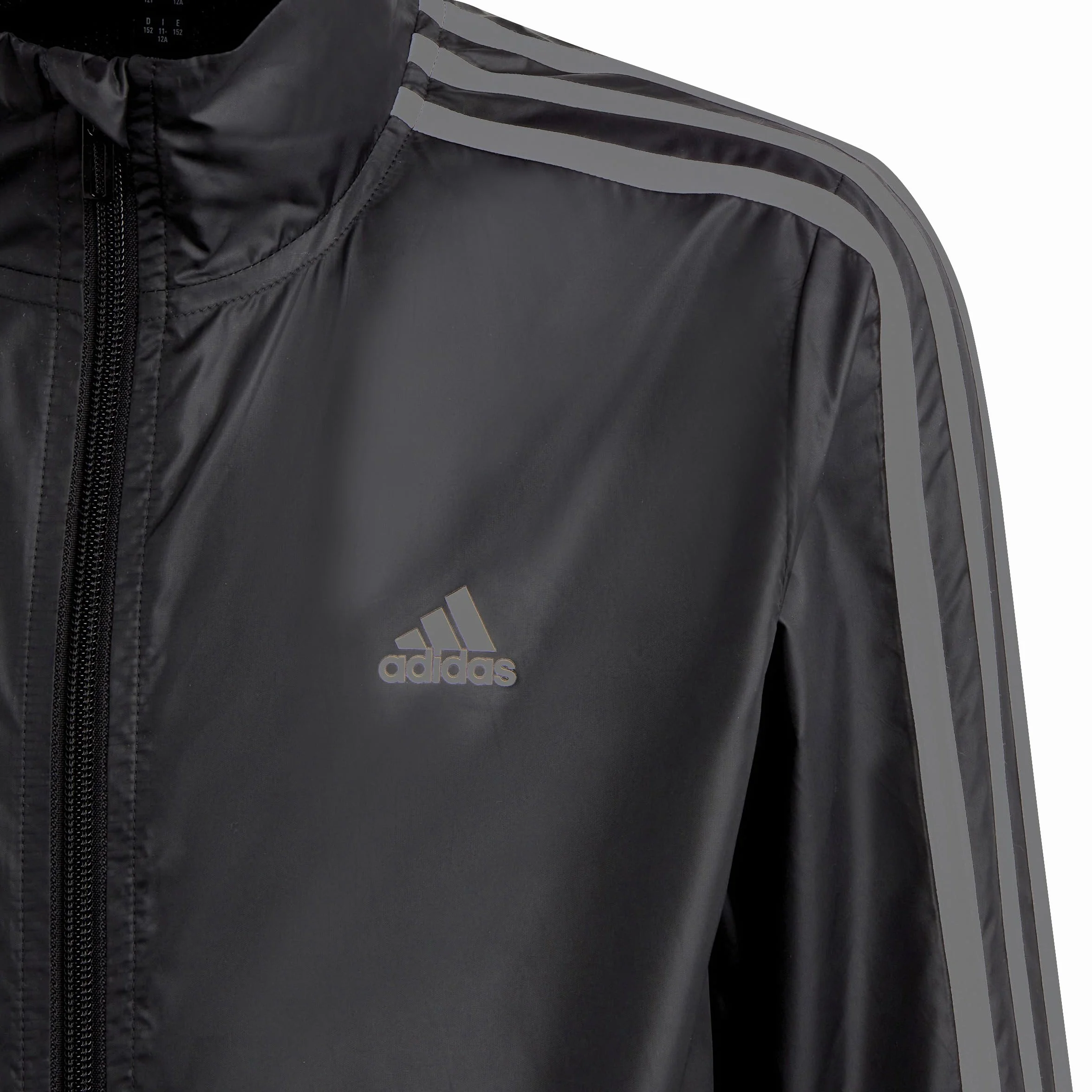 adidas Uniseks - dzieci Essentials 3-Stripes Woven Track Suit, black/mgh solid grey, 7-8 Years