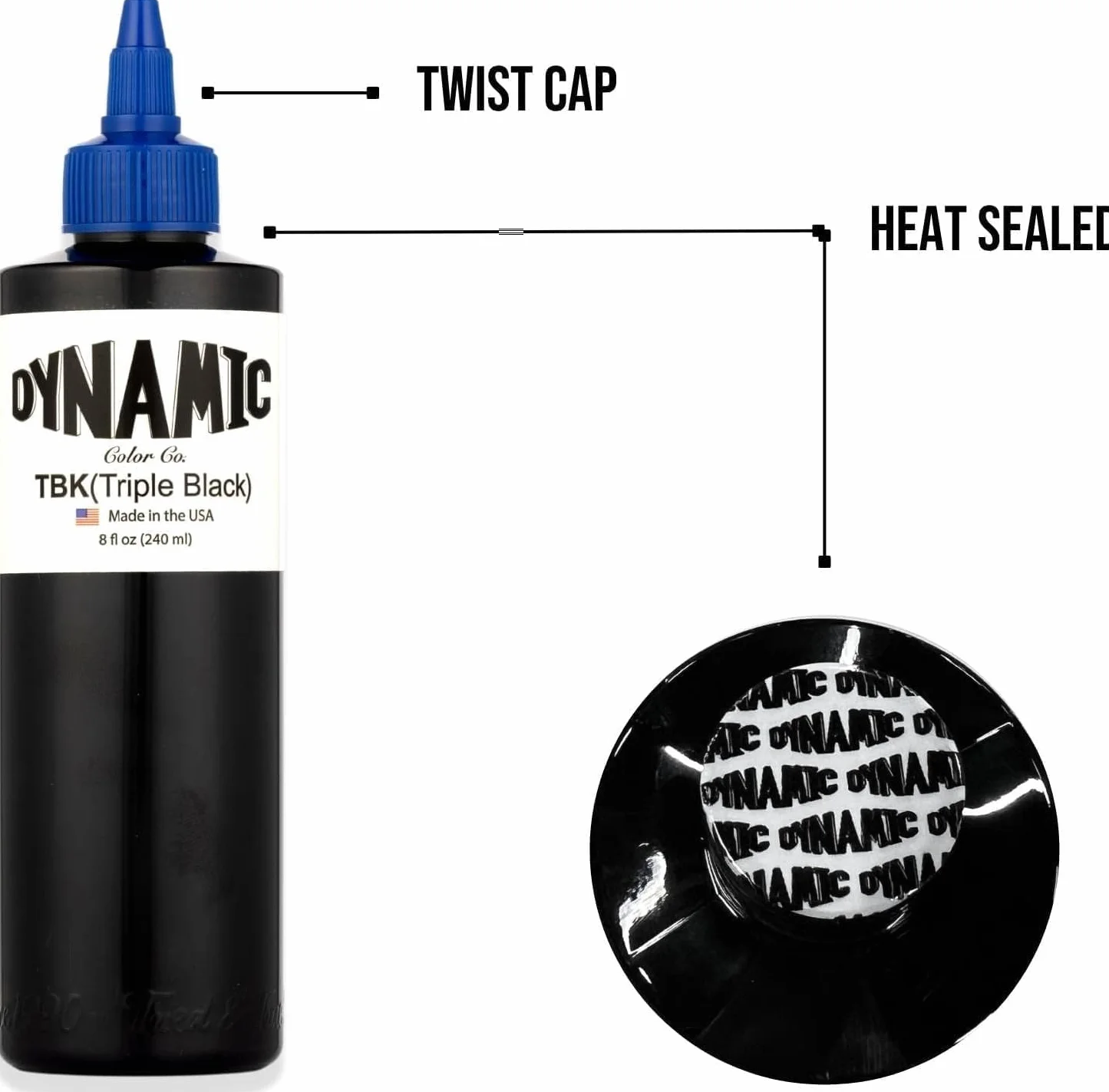 Dynamic Ink TBK Triple Black Tusz do tatuażu 240 ml Czarny