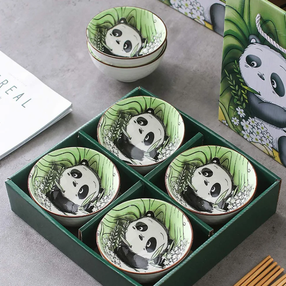 Ceramiczne Miski do Zupy, Śniadań i Deserów - Porcelanowy Zestaw 4 szt na Musli, Sałatki, Lody, Makaron, Ryż i Zupy