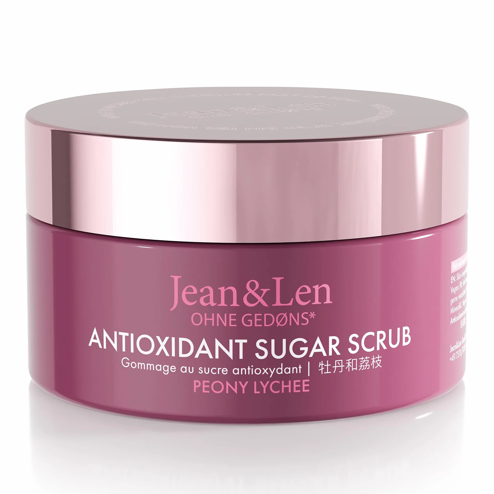 Jean & Len Peeling Cukrowy Peony & Lychee 200 ml