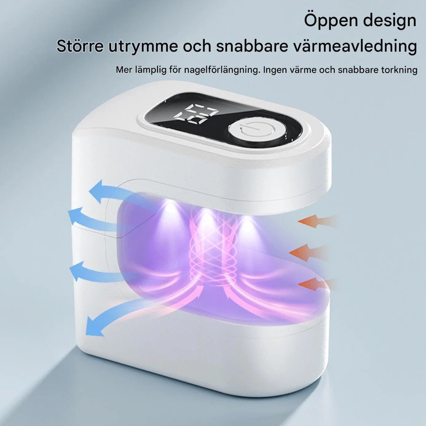 Mini lampa UV do paznokci - suszarka ?elowa z ?adowaniem USB, przeno? lampa do manicure z ustawieniami czasu do salonu podró?y