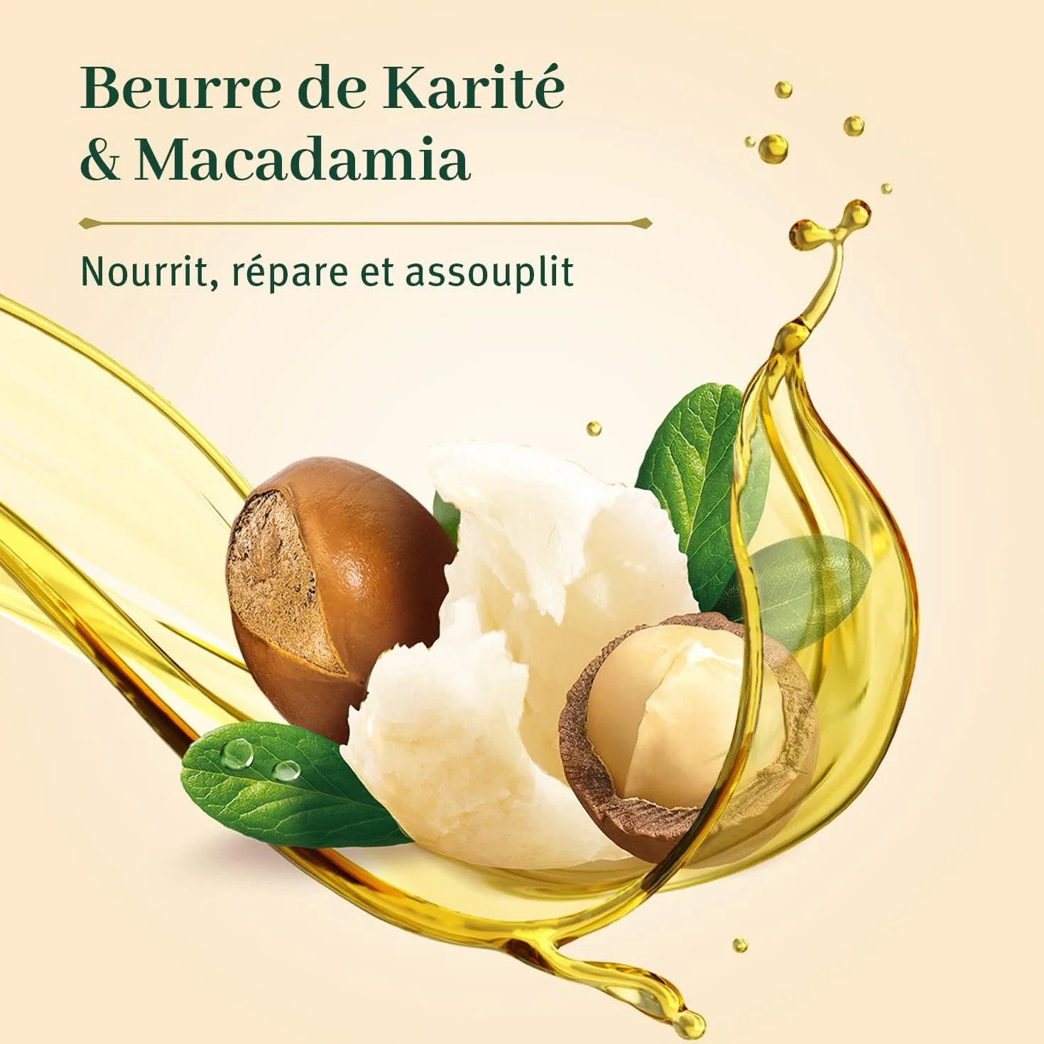 LE PETIT OLIVIER - Maska do pielęgnacji - Shea & Macadamia - Zmiękcza, odżywia i głęboko naprawia - włosy suche lub kręcone - bez silikonu - Wyprodukowano we Francji - 330 ml