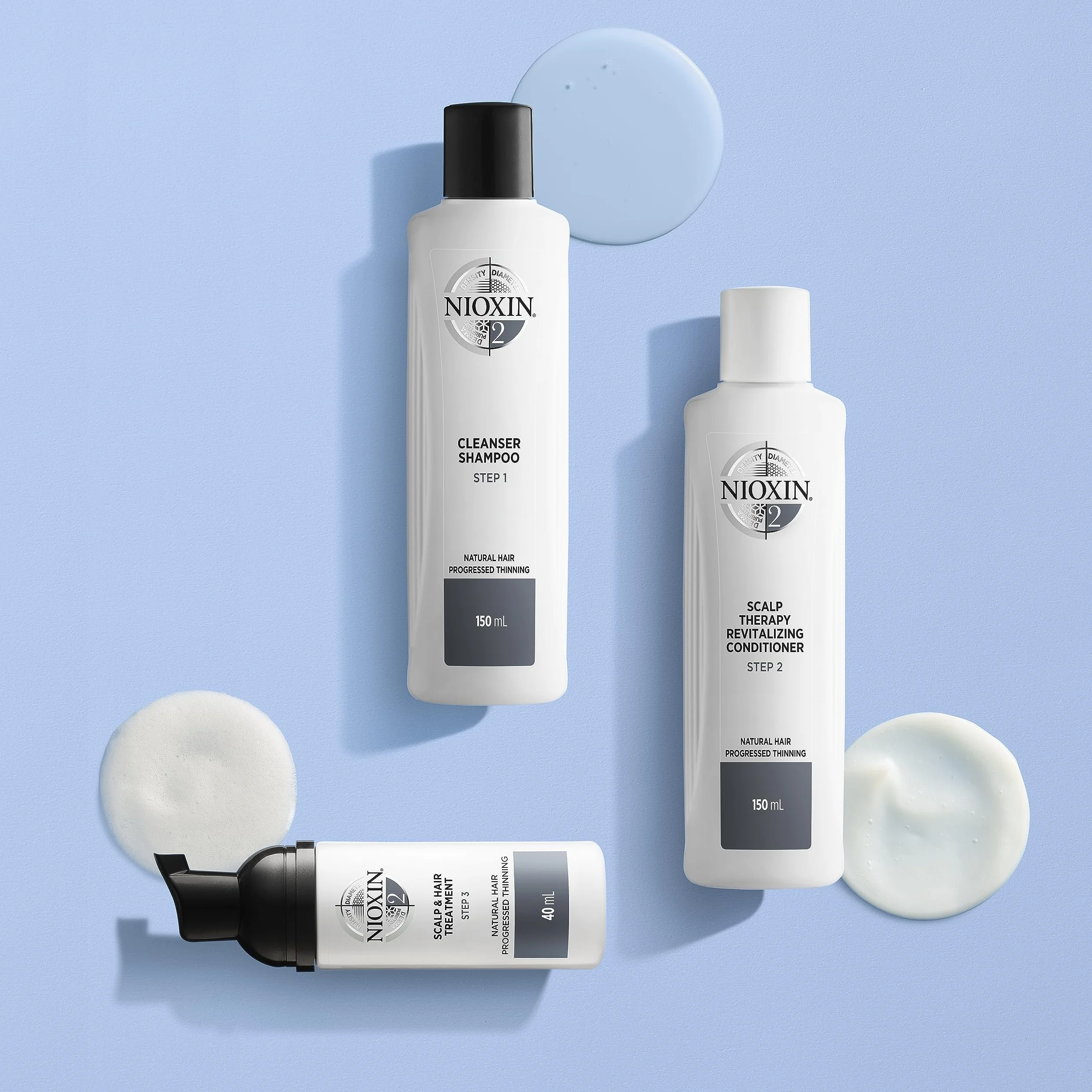 Nioxin System 2 Trial 3-etapowy zestaw do leczenia włosów naturalnych z utratą gęstości