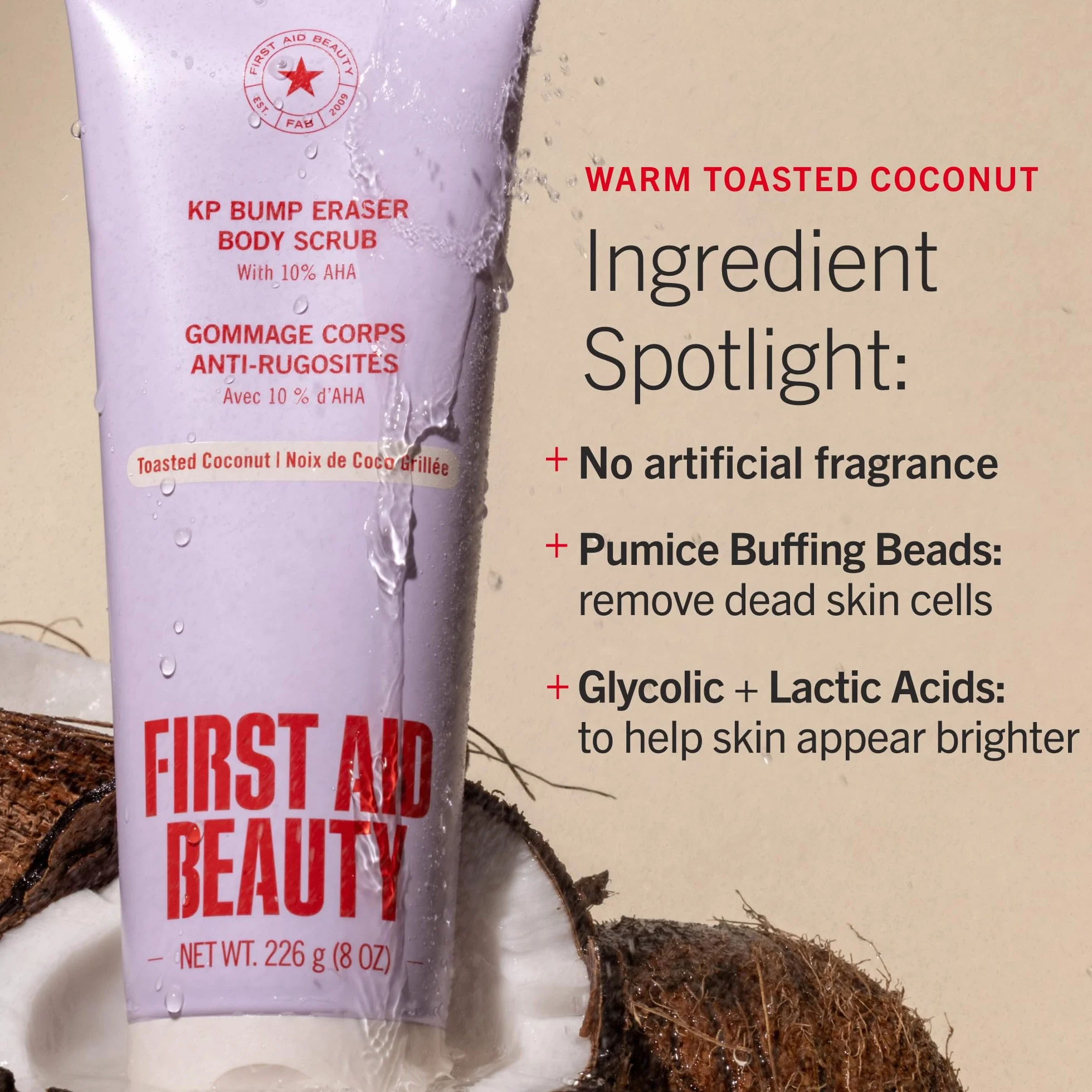 First Aid Beauty Peeling do ciała KP Bump Eraser kokosowy - 2.0 oz