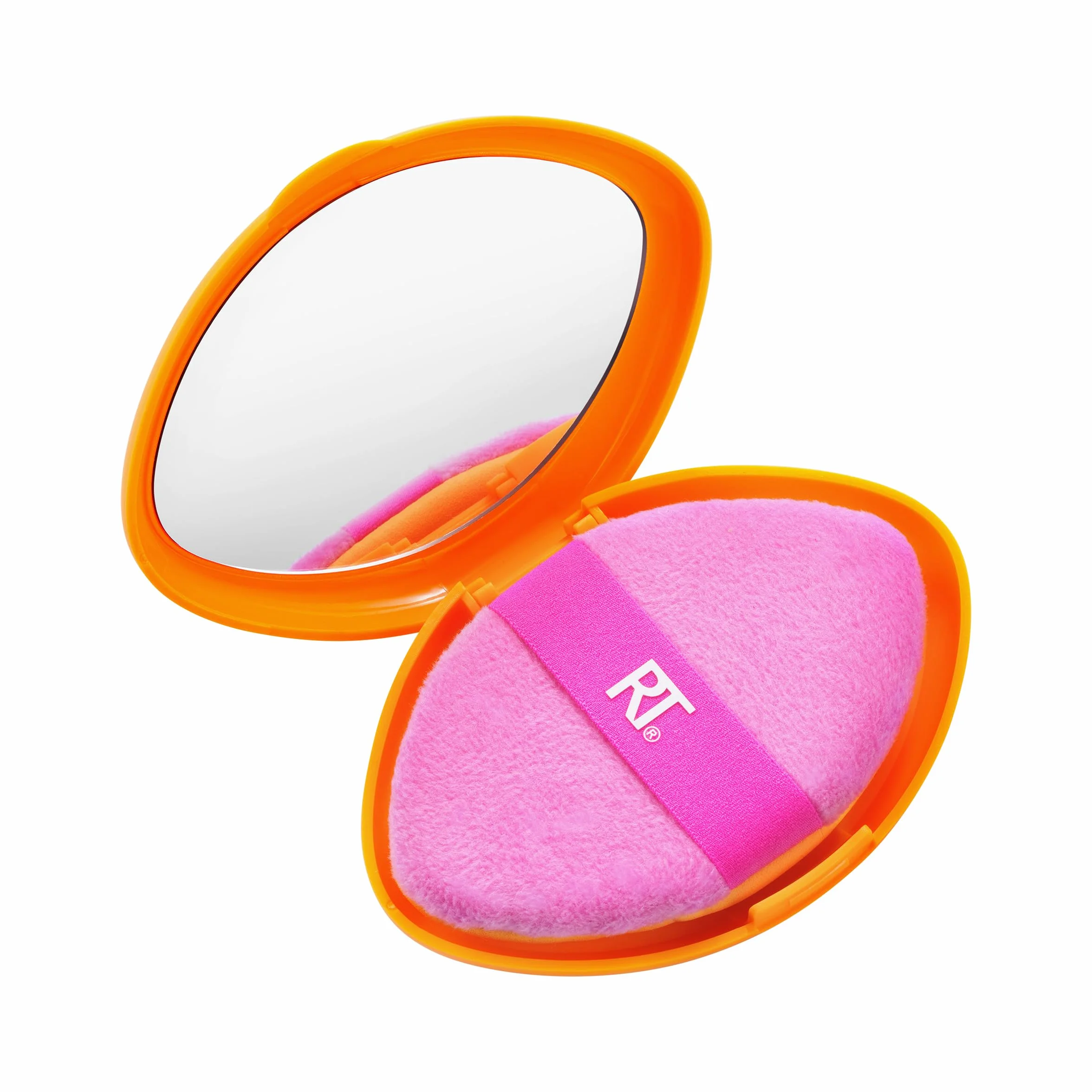 Real Techniques Miracle 2 w 1 pudru + etui podróżne, dwustronna opaska do mieszania makijażu, elastyczna taśma, precyzyjna gąbka do makijażu i pudru, do płynów, kremów i proszków, etui podróżne, 2