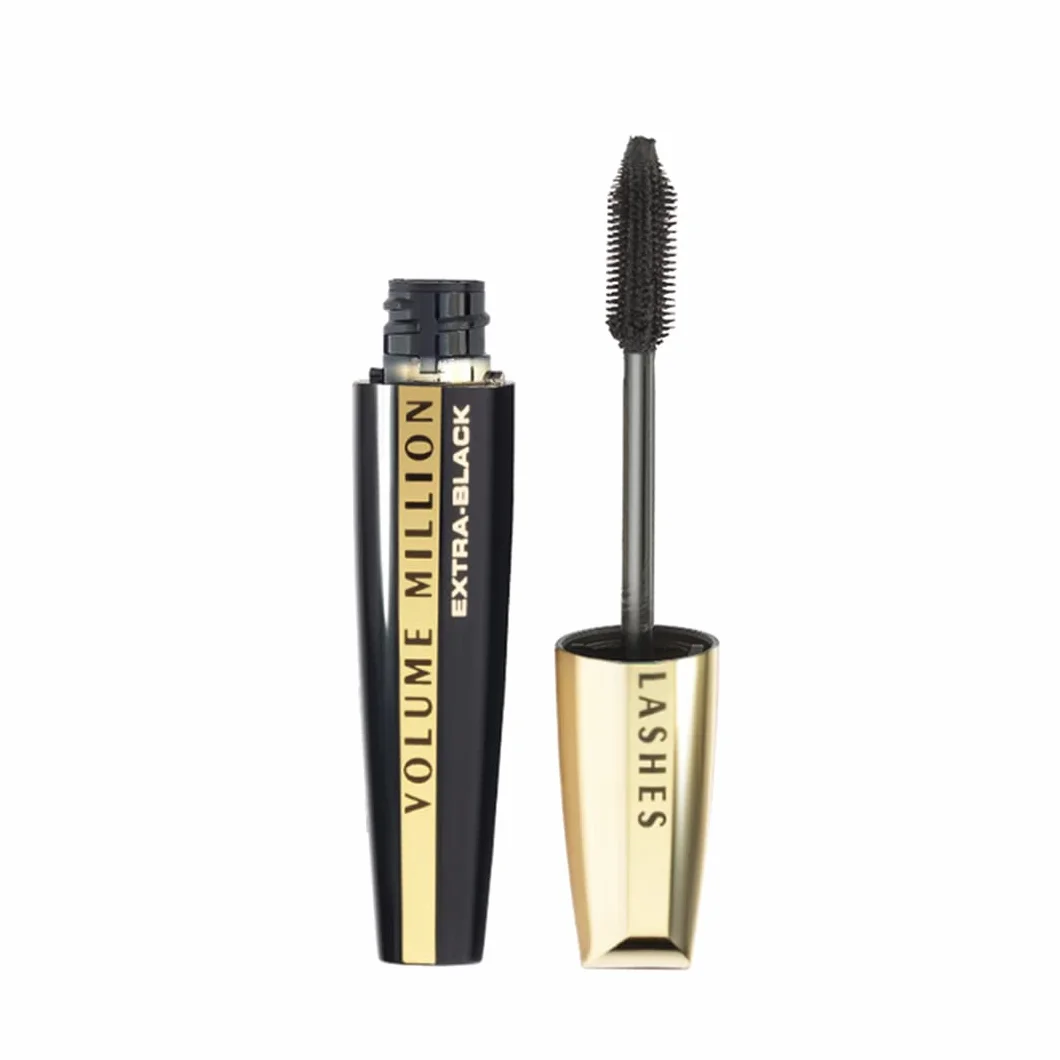 L'Oréal Paris Mascara Volume Million Lashes Tusz do rzęs w głębokiej czerni dla dodatkowego podkreślenia i objętości, nr 00 Extra-Black, 1 x 9,2 ml