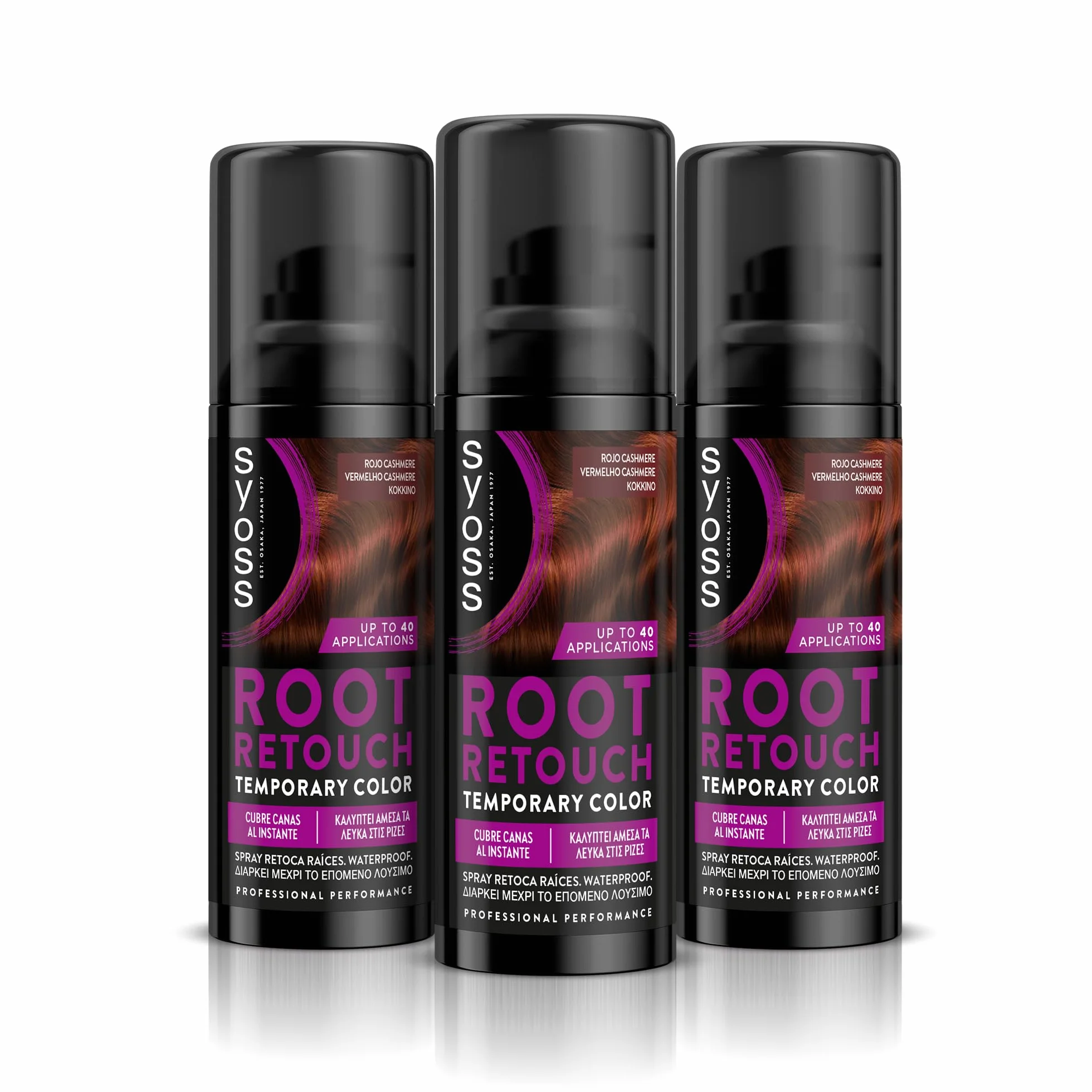 SYOSS Root Retouch tymczasowy czerwony kolor kaszmirowy 120 ml farba do korzeni