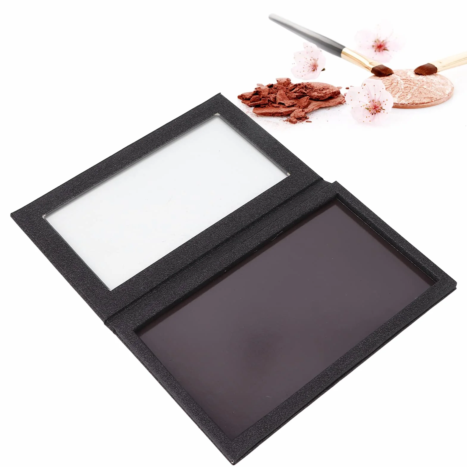 Pusta Paleta Magnetyczna Pudełko do Przechowywania Cieni do Powiek Przezroczyste Okno Magnes Pudełko na Cienie do Powiek Przechowywanie Szminek do Powiek DIY Makijaż Patelnie