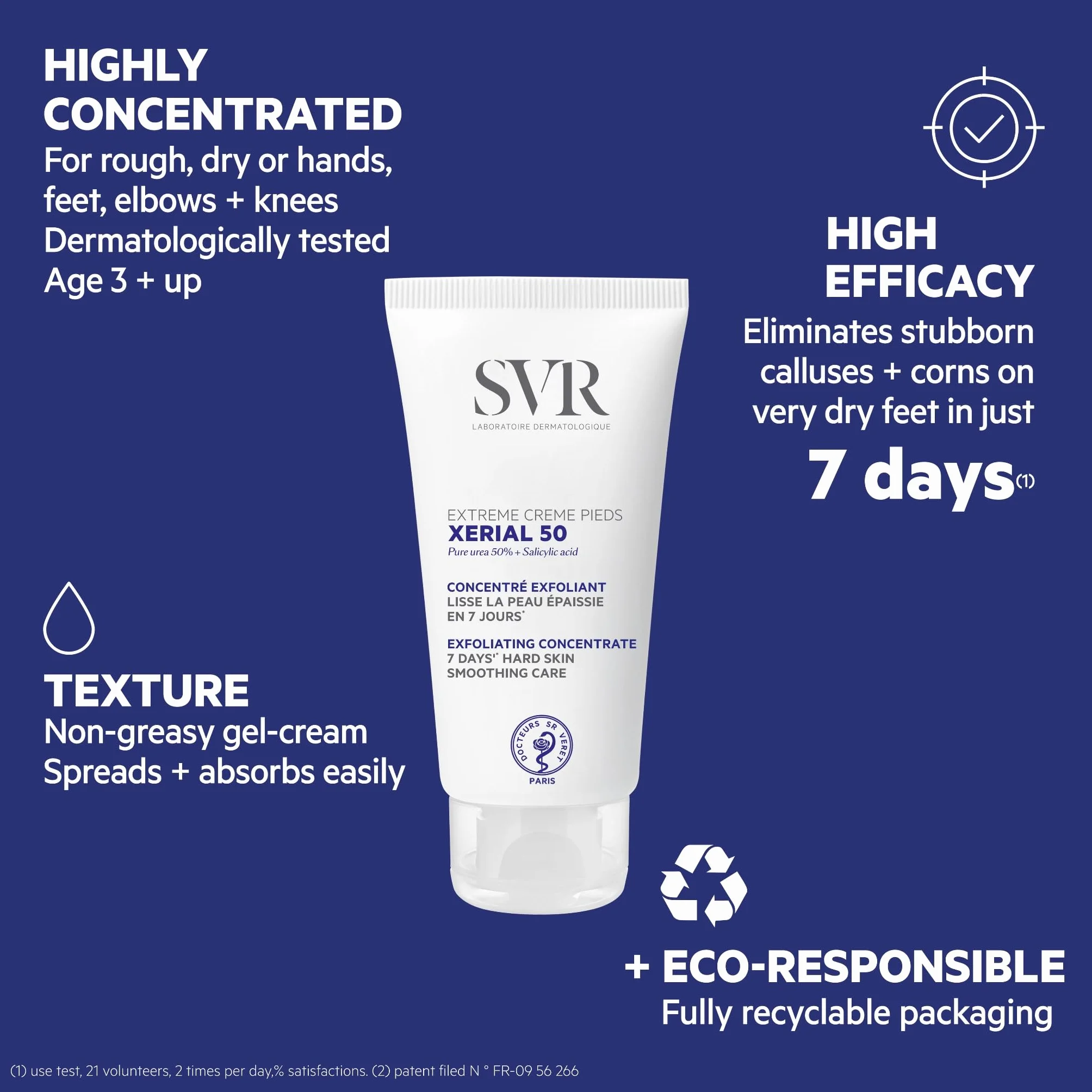 SVR Xerial krem do stóp zapobiegający powstawaniu smug i zrogowaciałych stóp 50 ml