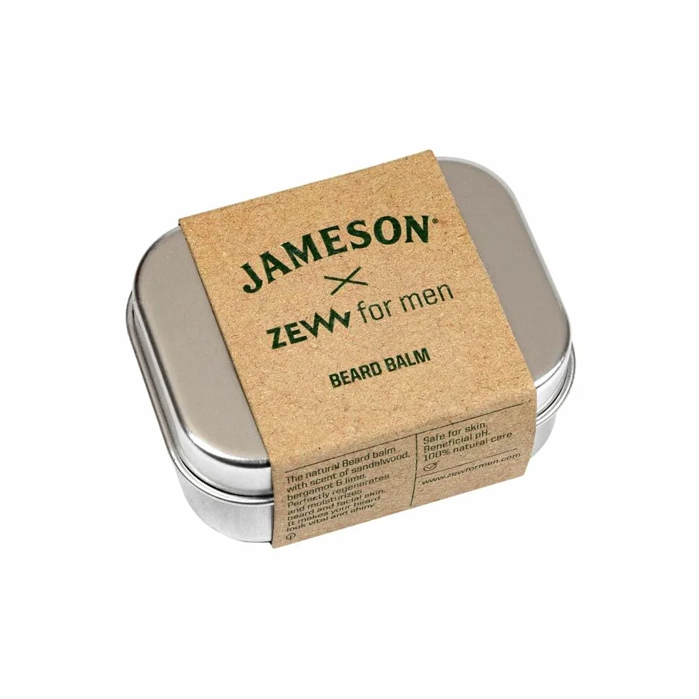 ZEW Balsam do Brody Jameson 80ml Beard Balm Nawilżający Lekki Chwyt Nuty Drzewa Sandałowego Bergamotki Limonki