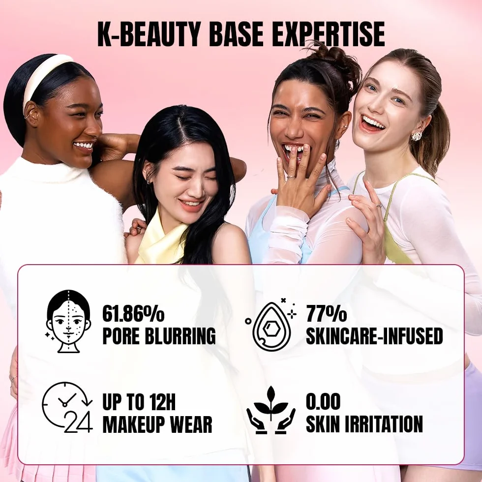 TFIT Delicate Silk Veil Art Primer Koreański podkład do makijażu bezporowa mata dla skóry tłustej lekka nawilżająca wypełniacz porów długotrwały efekt