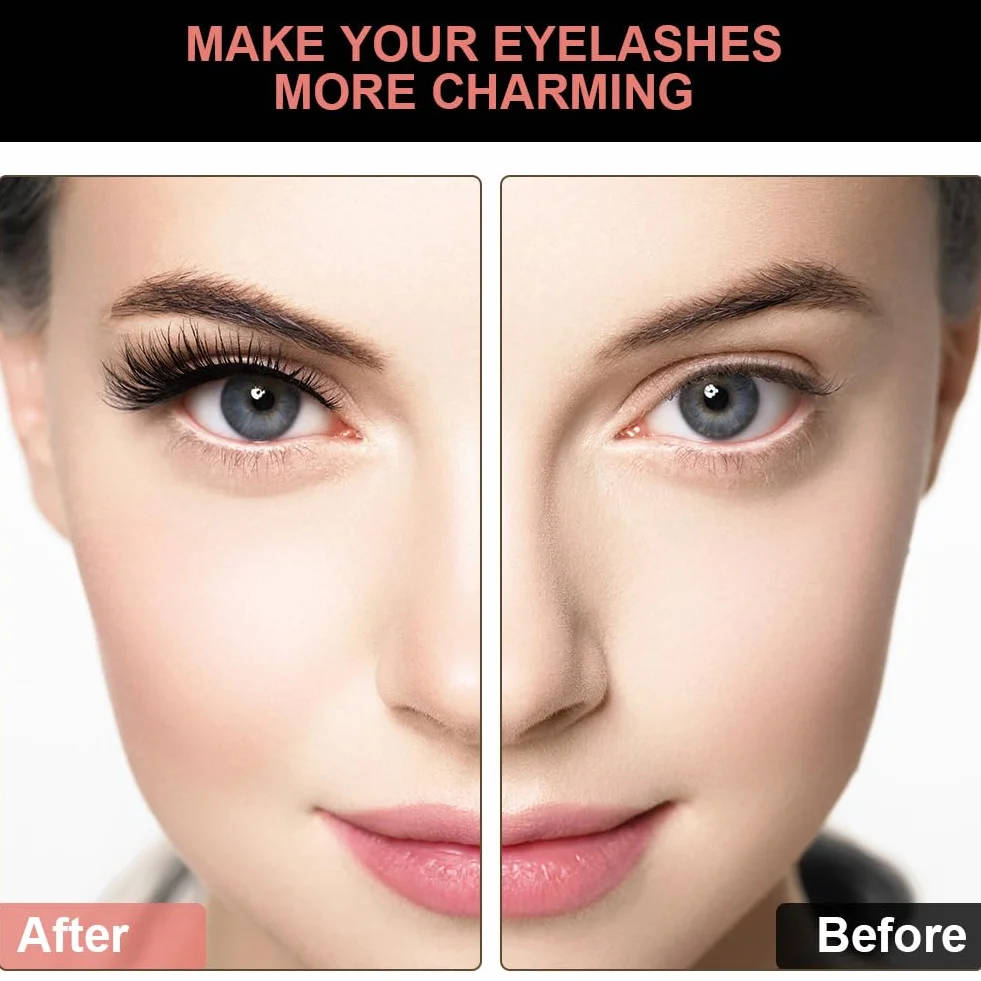 Magnetyczne sztuczne rzęsy, 12 par magnetycznych rzęs z 2 magnetycznymi eyelinerami, wielokrotnego użytku, zestaw sztucznych rzęs, naturalny i długotrwały efekt 3D
