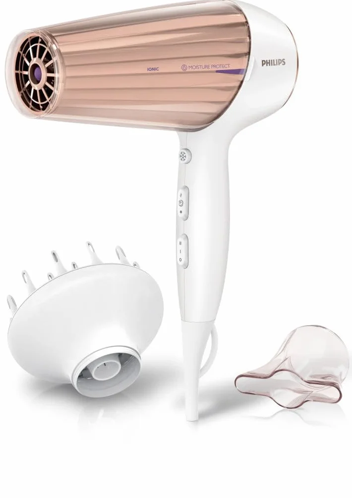 Philips DryCare Suszarka do Włosów 2300W HP8280/00 Biały Różowe Złoto