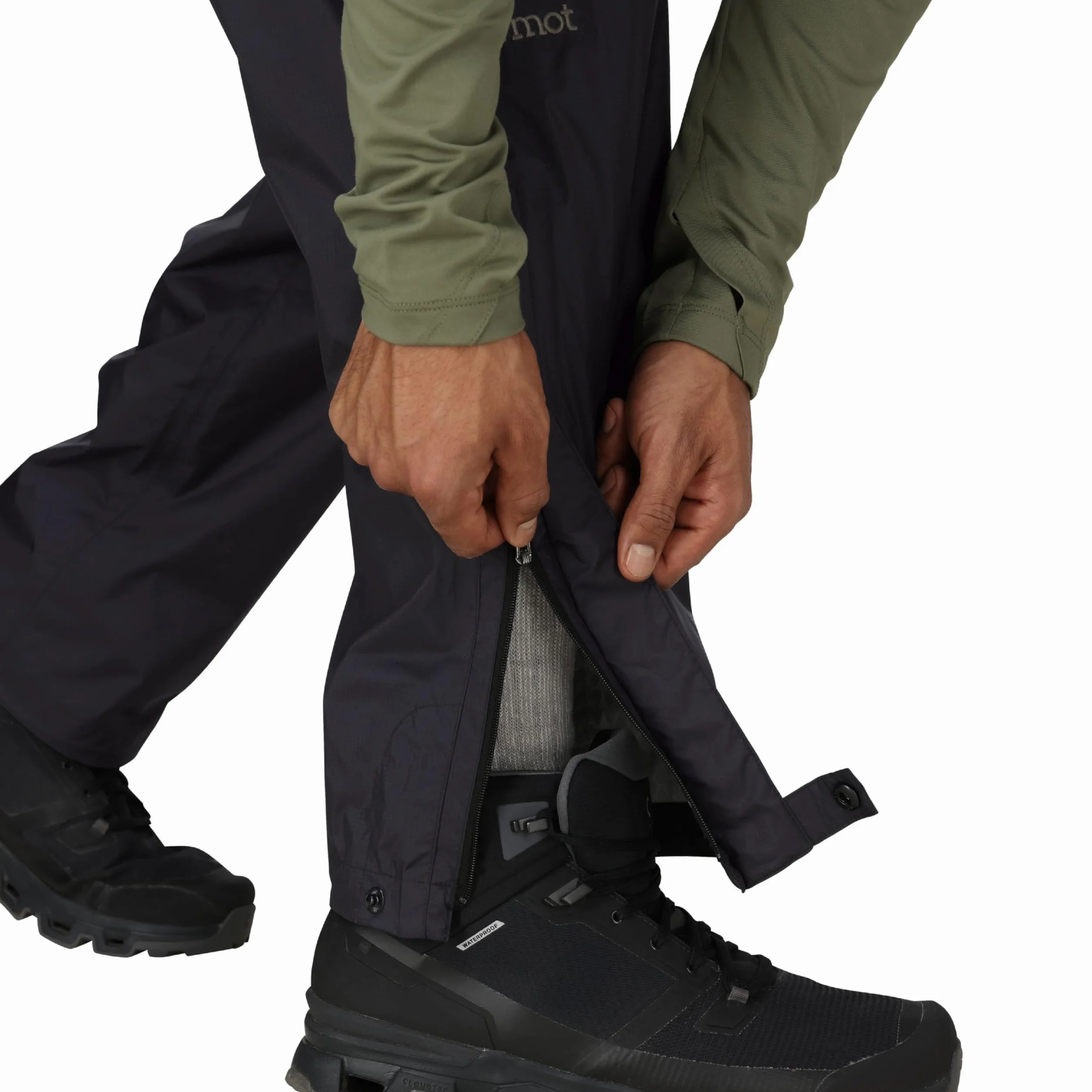 Marmot PreCip Eco Pant - Wodoodporne spodnie przeciwdeszczowe, wiatroszczelne spodnie trekkingowe, oddychająca odzież przeciwdeszczowa na wędrówki i trekking Mężczyźni