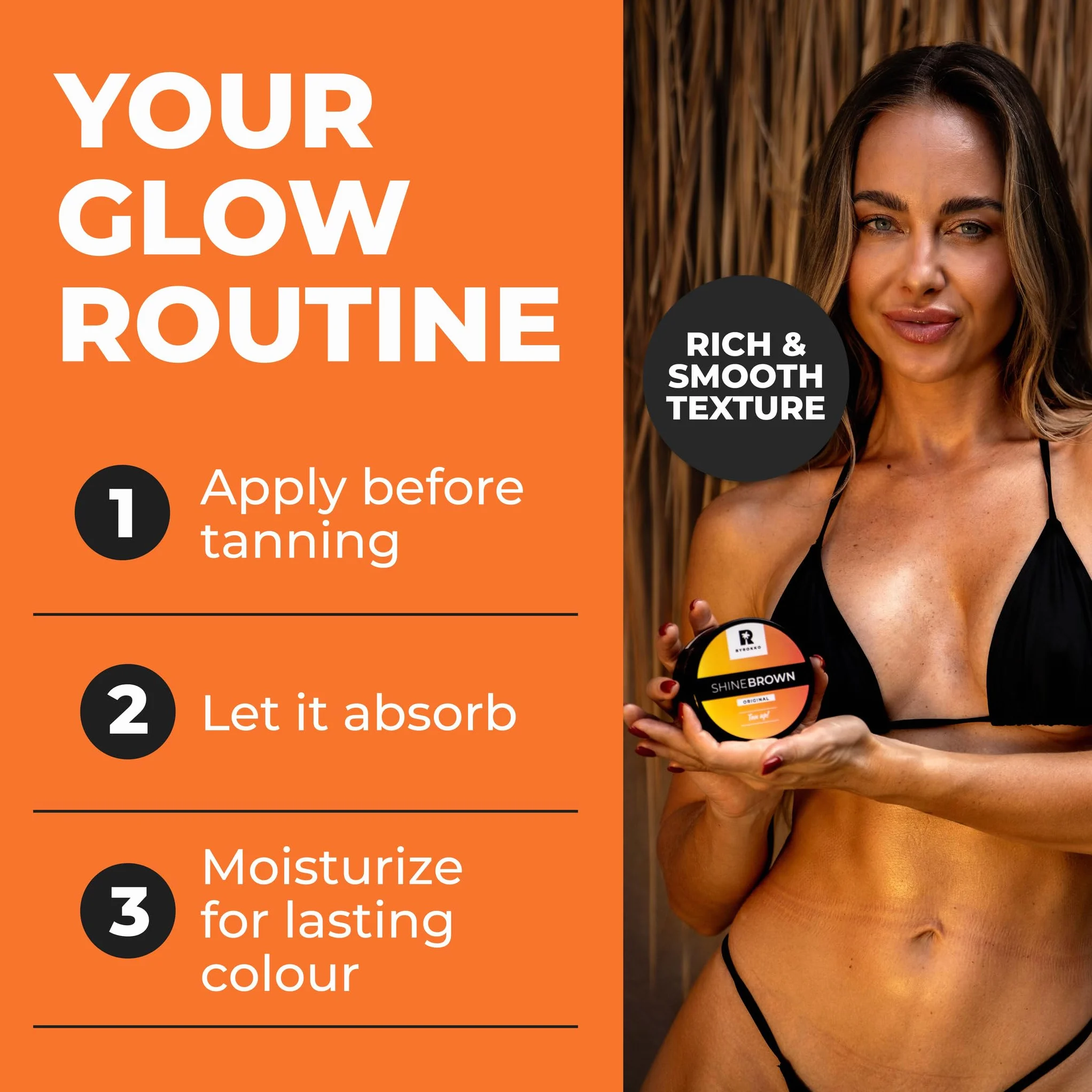 Shine Brown Premium Krem przyspieszający opalanie (210 ml), Skuteczny w solarium i na słońcu, Osiągnij naturalną opaleniznę dzięki naturalnym składnikom