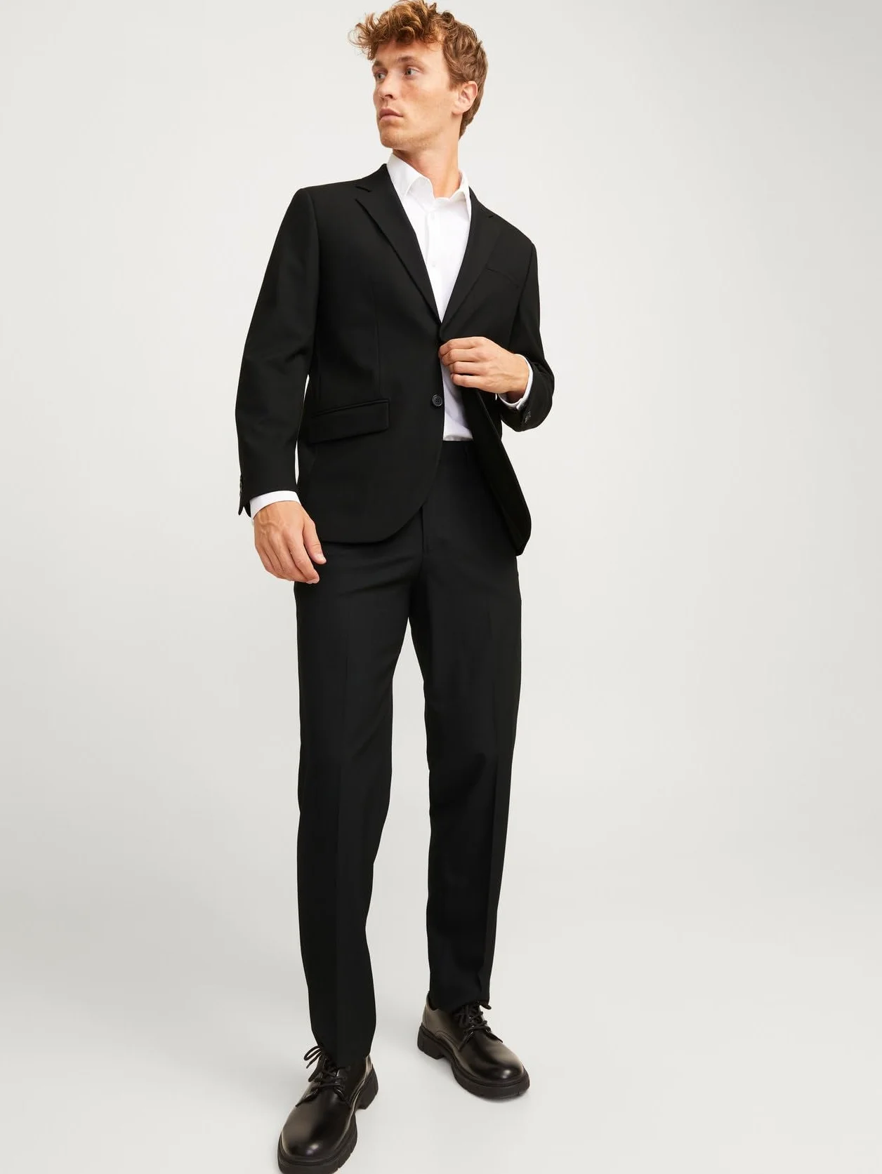 Jack & Jones JPRBUSHWICK Mathew Regular Suit, Czarny onyks/Fit:regular Fit, 56