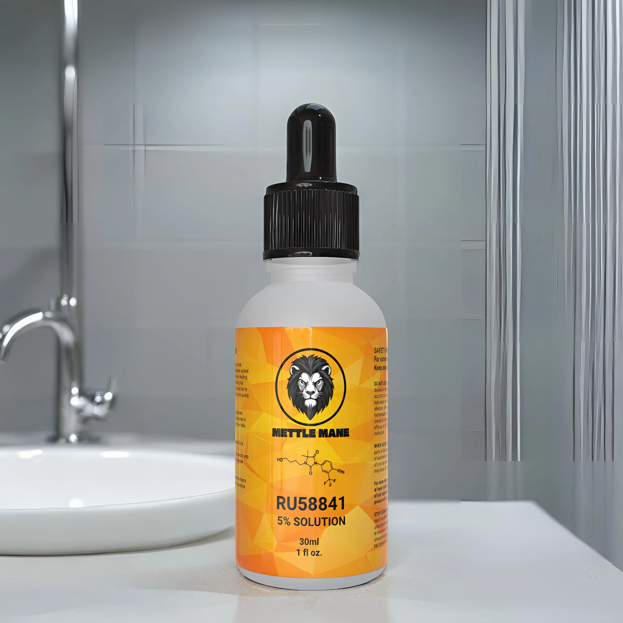 RU58841 5% roztwór (50 mg/ml) - Serum do włosów blokujące DHT - butelka 30 ml