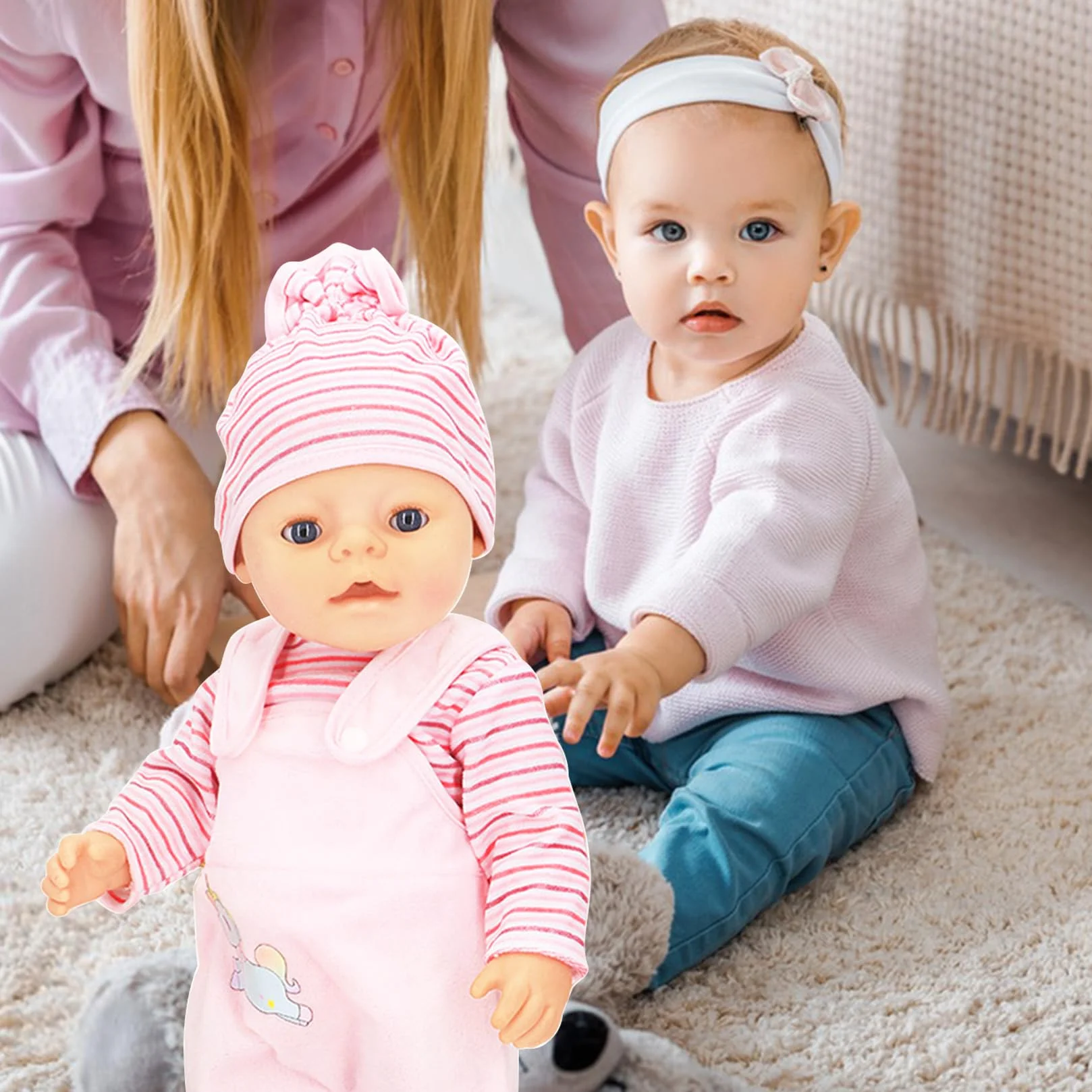 Ubranka dla lalek 35-43 cm akcesoria dla lalek (lalki nie są dołączone) z kapeluszem spodnie z długim rękawem Najlepszy prezent dla dzieci