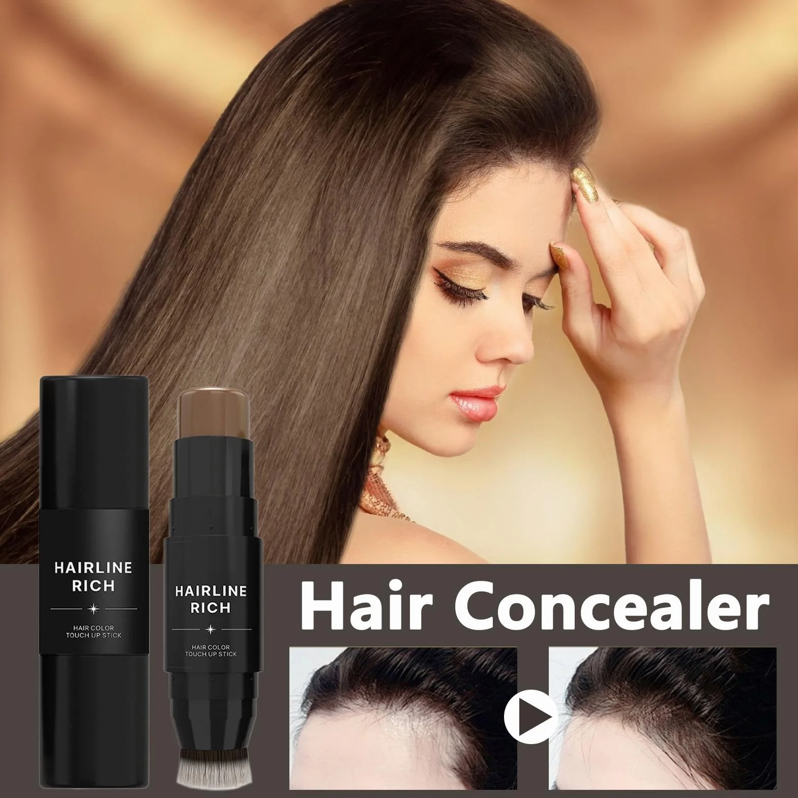 Zakrywka root Cover Up Stick, tymczasowy kolor włosów, przedłużony długopis do włosów, korektor szybkiego dotyku dla dorosłych, przyjaciół i piękności