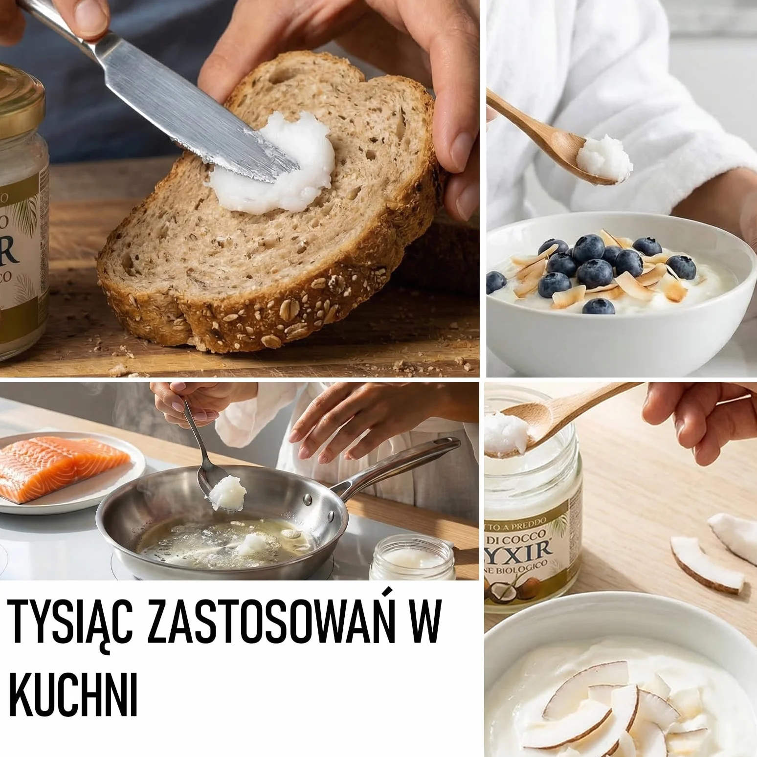 OLYXIR - Ekologiczny olej kokosowy do kosmetyków, tłoczony na zimno, 200 ml, naturalny środek do usuwania makijażu, nawilżający naturalny kosmetyk, olej kokosowy, do skóry, ciała i włosów, organiczny