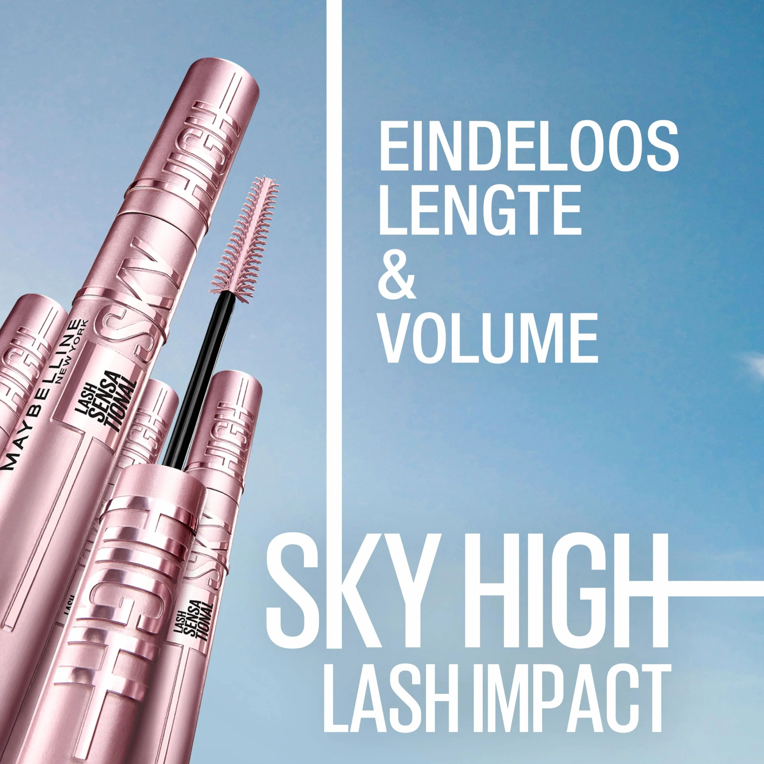 Maybelline New York Lash Sensational Sky High Brown Tusz do Rzęs, 7,2 ml, Brązowy