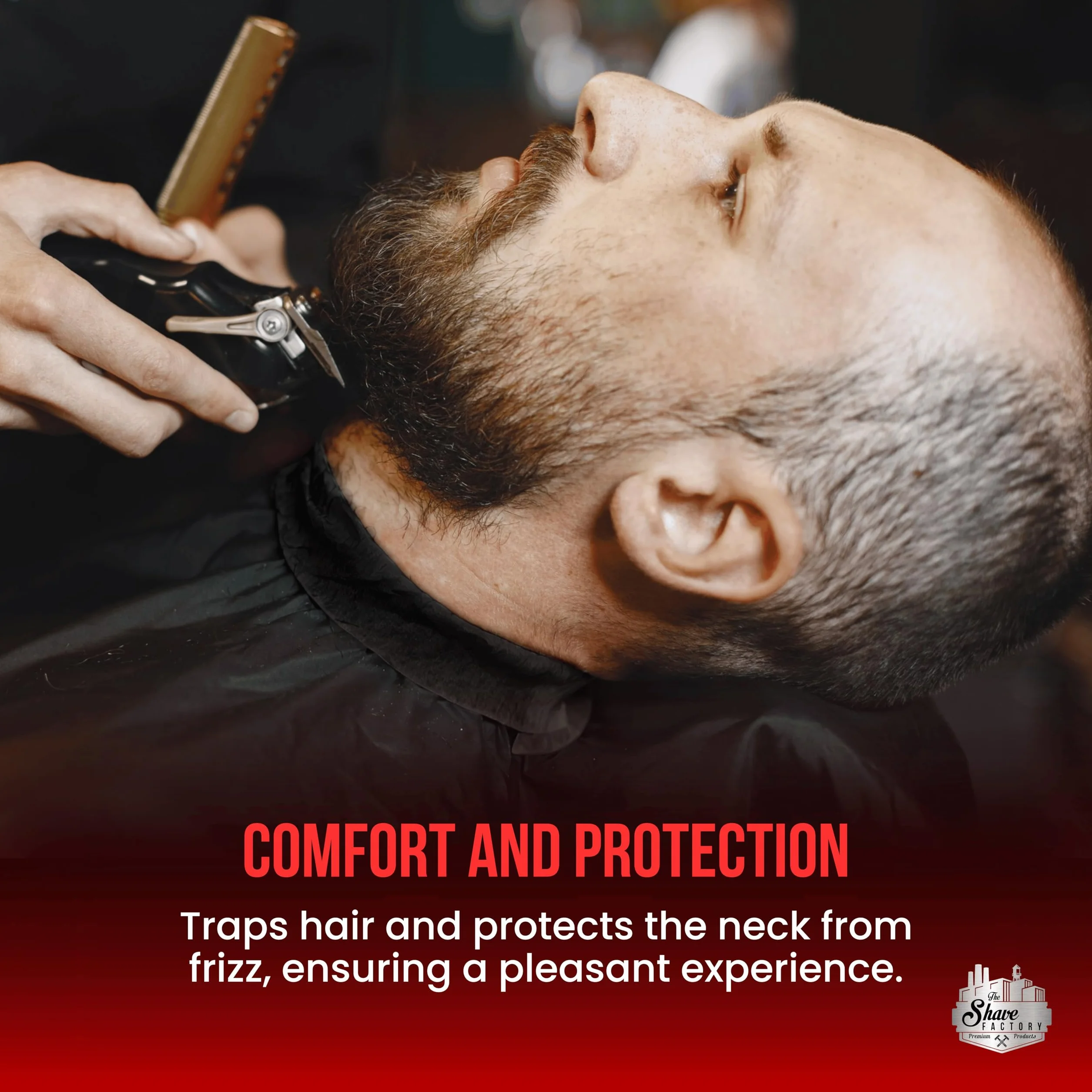 The Shave Factory Paski Do Golenia Na Szyję Dla Fryzjerów - 5 Rolek Po 100 Pasków - Ochraniacz Na Szyję Z Rzęsy Wodnej Zapewniający Komfortowe Golenie Lub Strzyżenie Dzięki
