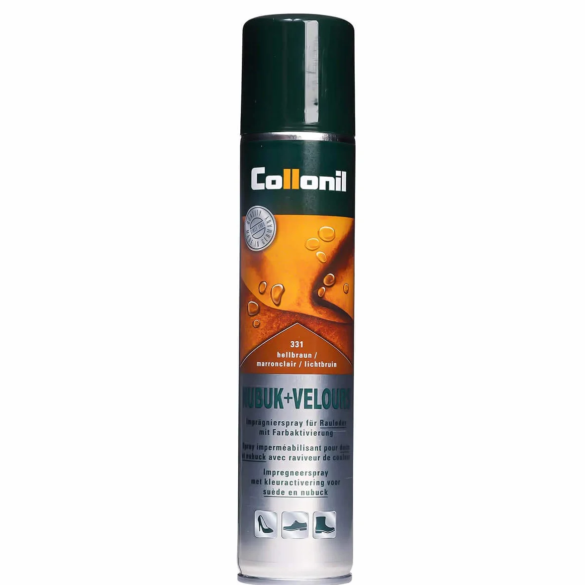 Collonil Nubuk & Velours Spray Pielęgnacyjny do Skóry Welurowej, Jasnobrązowy, 200 ml