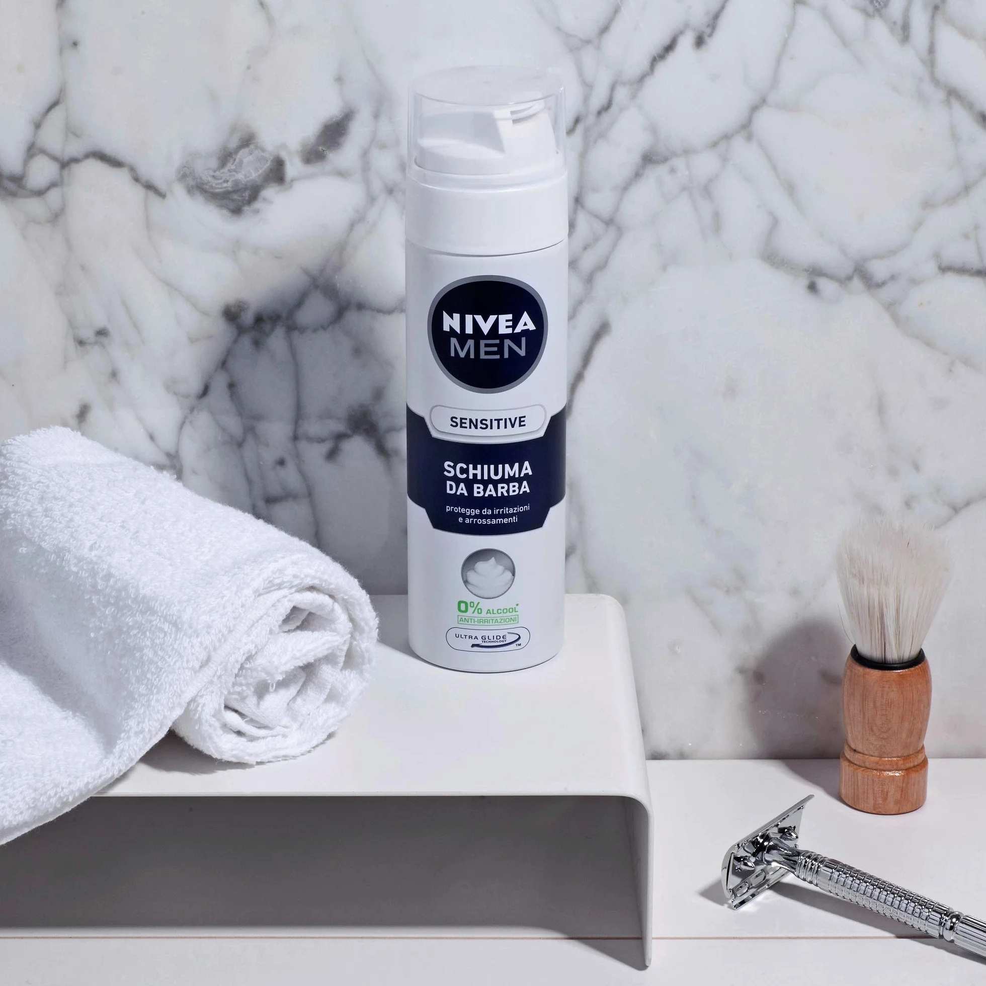 Nivea Sensitive Pianka do Brody, 6 x 200 ml