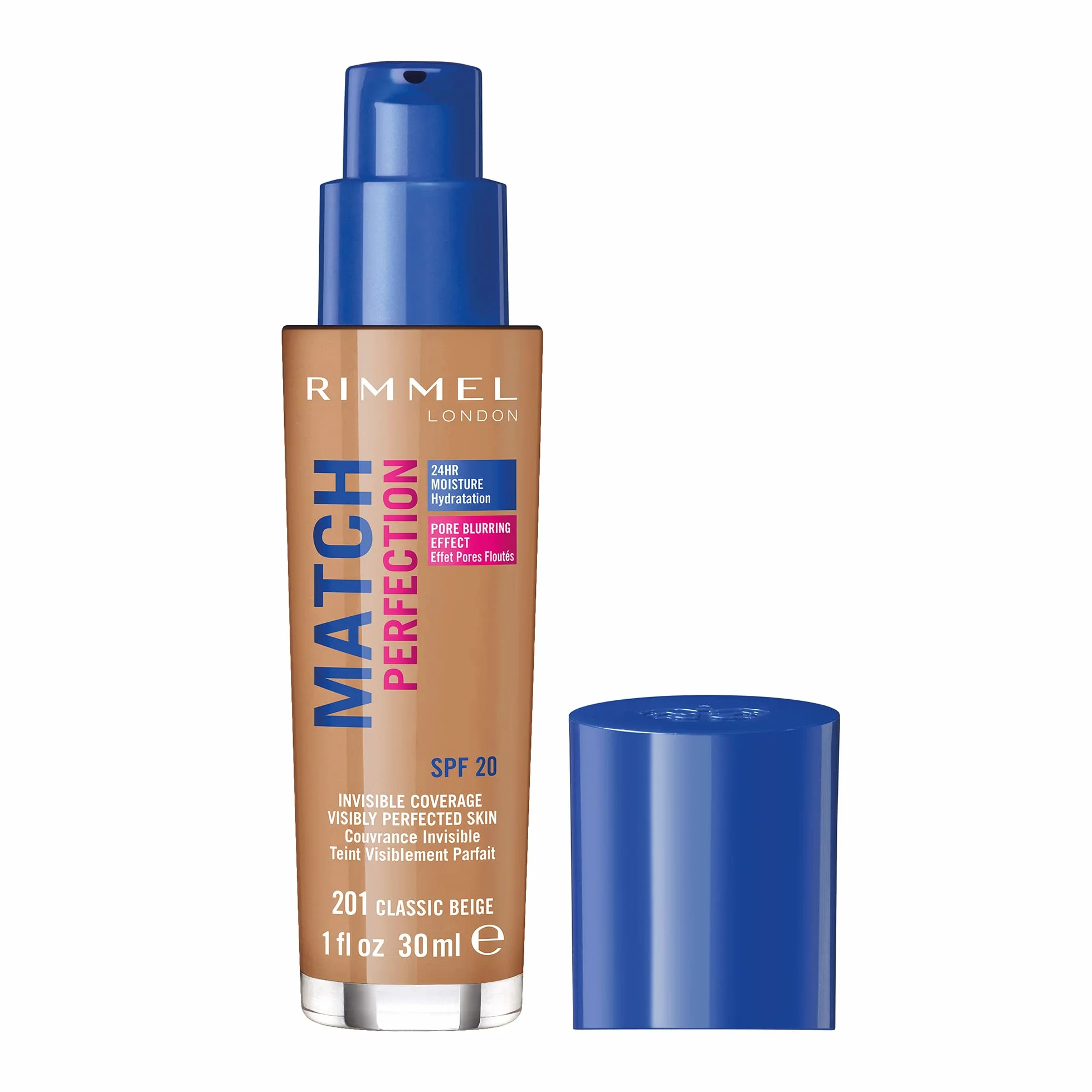 Rimmel Match Perfection Podkład do Twarzy, 201 Classic Beige, 30 ml