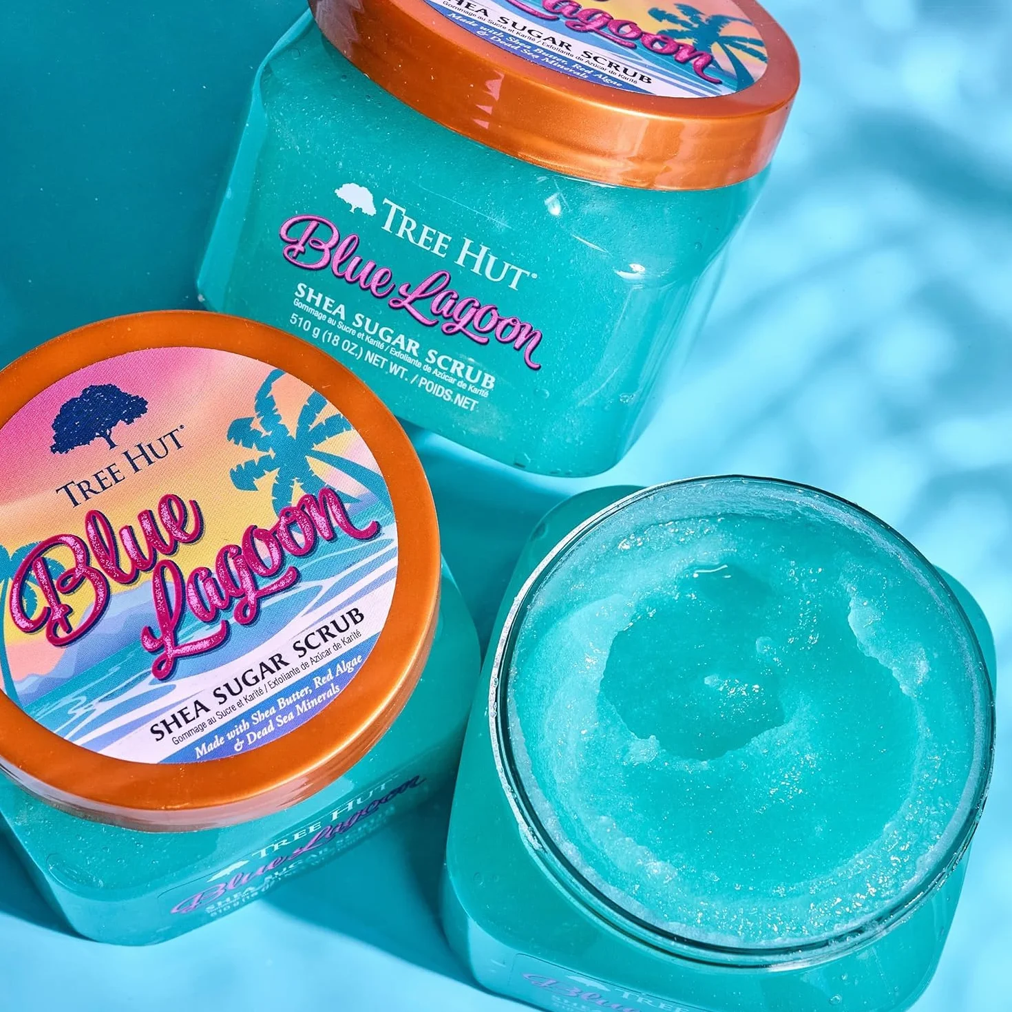 Tree Hut Blue Lagoon Peeling Cukrowy do Ciała 510 g