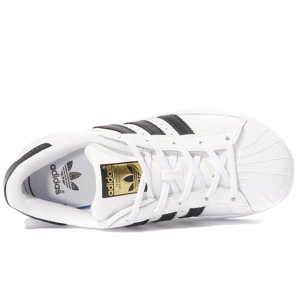 Adidas Superstar C Ba8378 Lacci Bianco Nero Bianco Nero/31