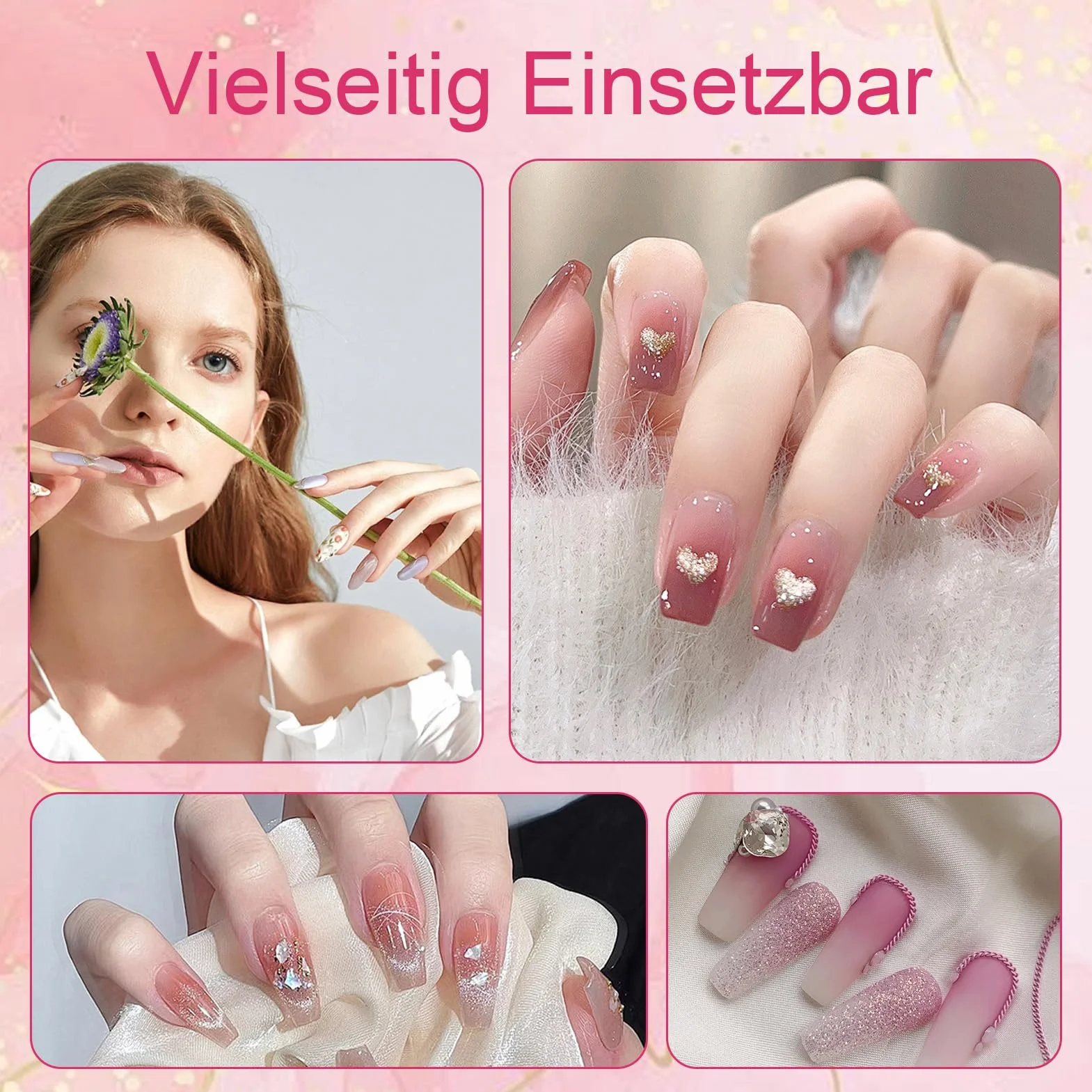 100 szt. gąbki do zdobienia paznokci z metalowym uchwytem, akcesoria do zdobienia paznokci, Baby Boomer, narzędzia do renderowania z blokami chwytającymi, gąbka do manicure, gradient Nail Art