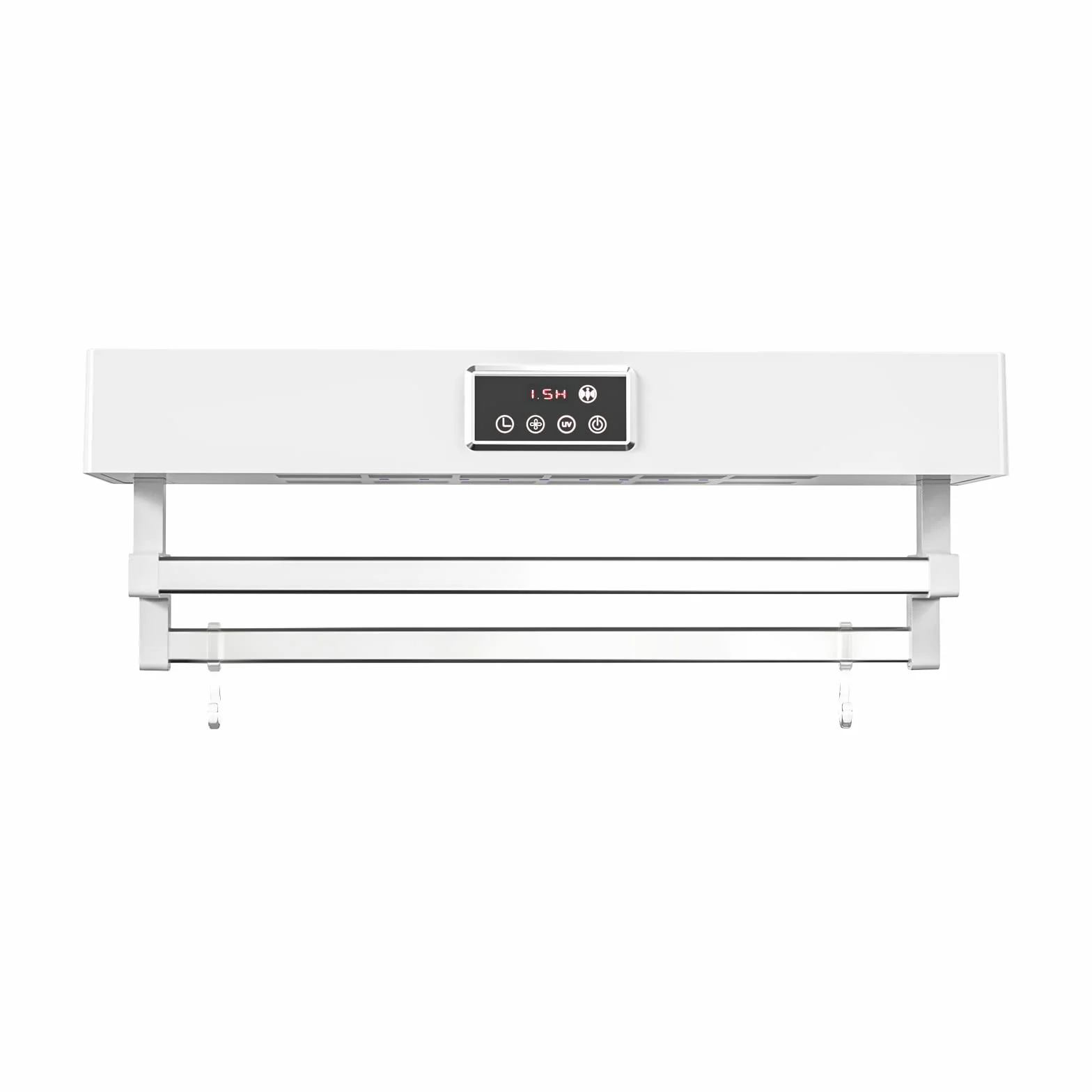 QL Elektrycznie Ogrzewany Wieszak na Ręczniki z Dezynfekcją UV i Szybkie Suszenie 500W,Grzejnik Ręczników do Łazienki i Kuchni 60CM,Biały