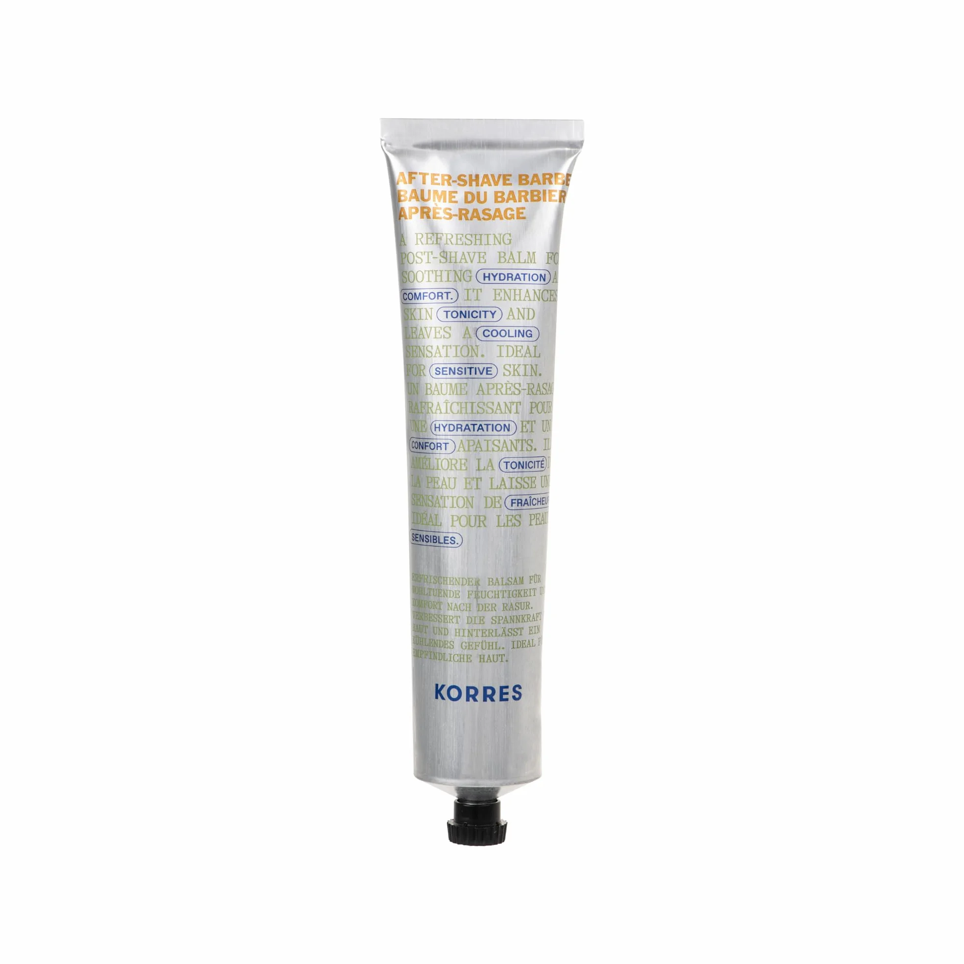 KORRES Athenian Grooming kojący balsam po goleniu dla mężczyzn, odświeżająca pielęgnacja skóry po goleniu, działa nawilżająco, uspokajająco i chłodząco, 125 ml