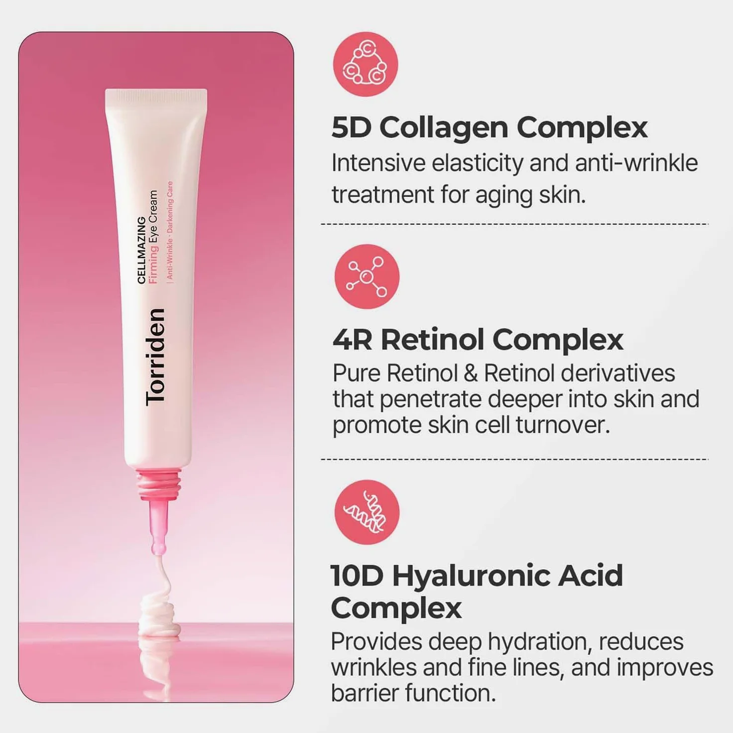 Torriden Cellmazing ujędrniający krem pod oczy, 30 ml