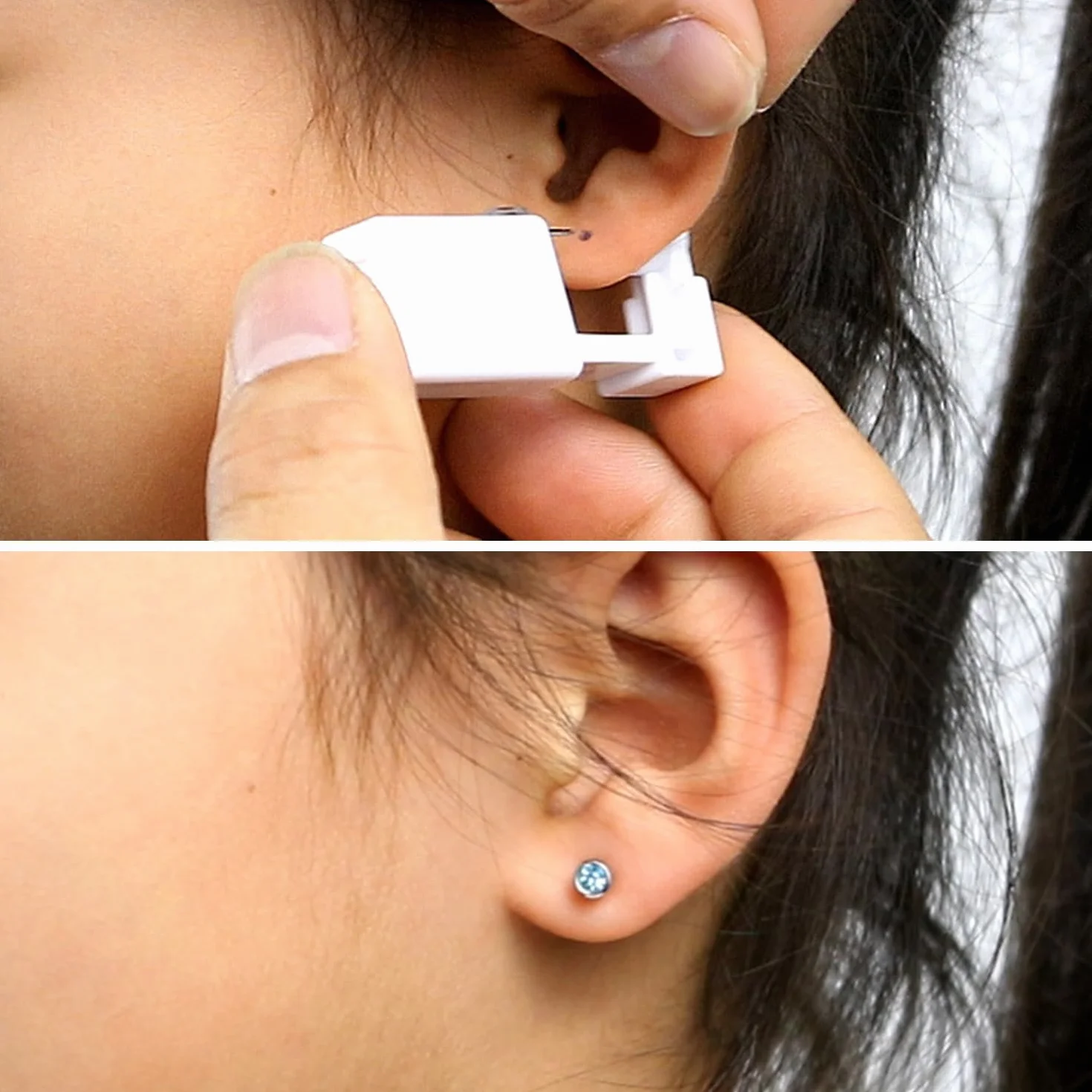 6 sztuk narzędzi do piercingu, pistolety i klipsy do piercingu, zestaw zabezpieczający, jeden rozmiar, Metal