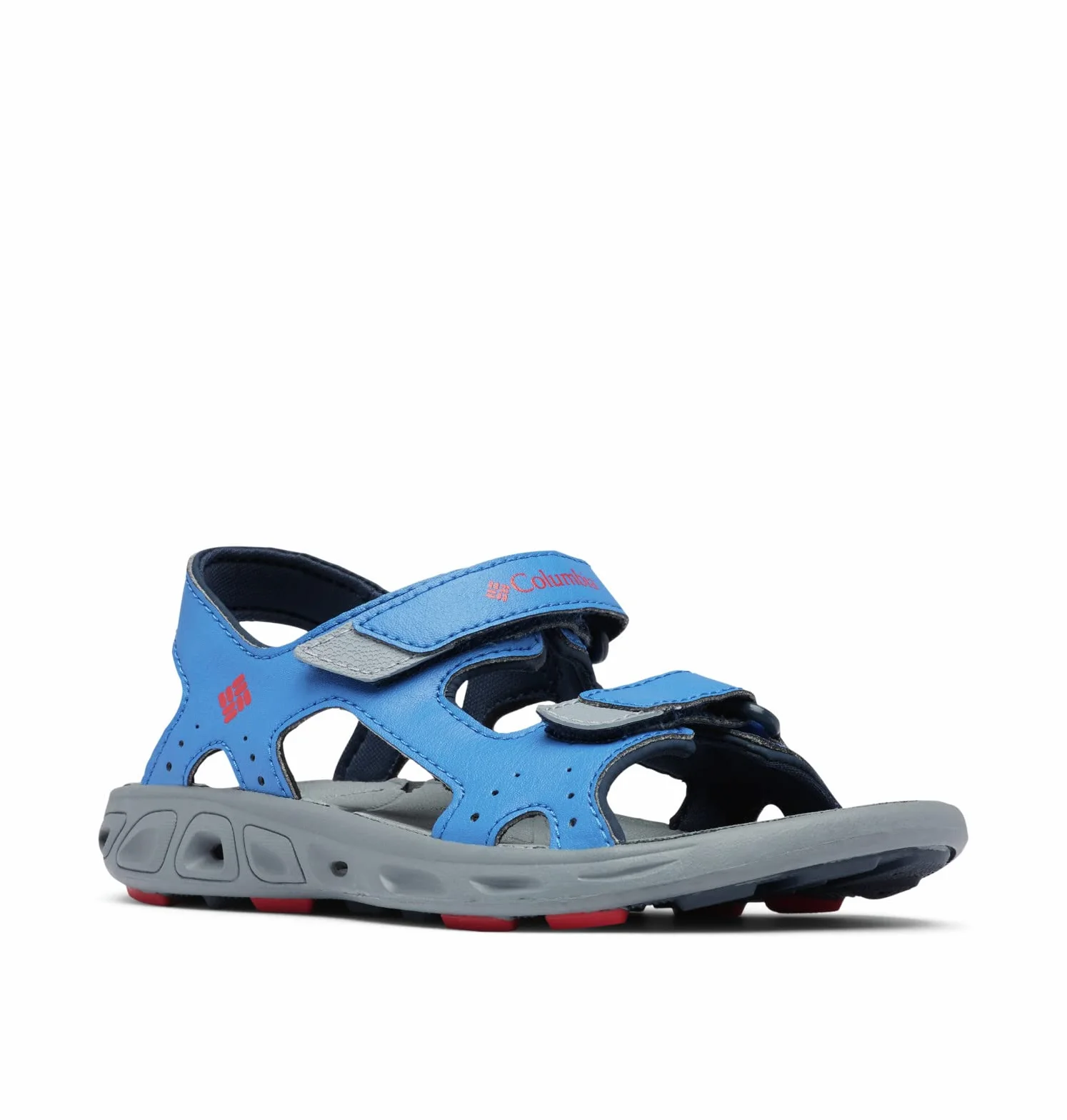 Columbia Childrens Techsun Vent sandały trekkingowe dla dzieci, uniseks, Niebieski Stormy Blue X Mountain Red, 37 EU