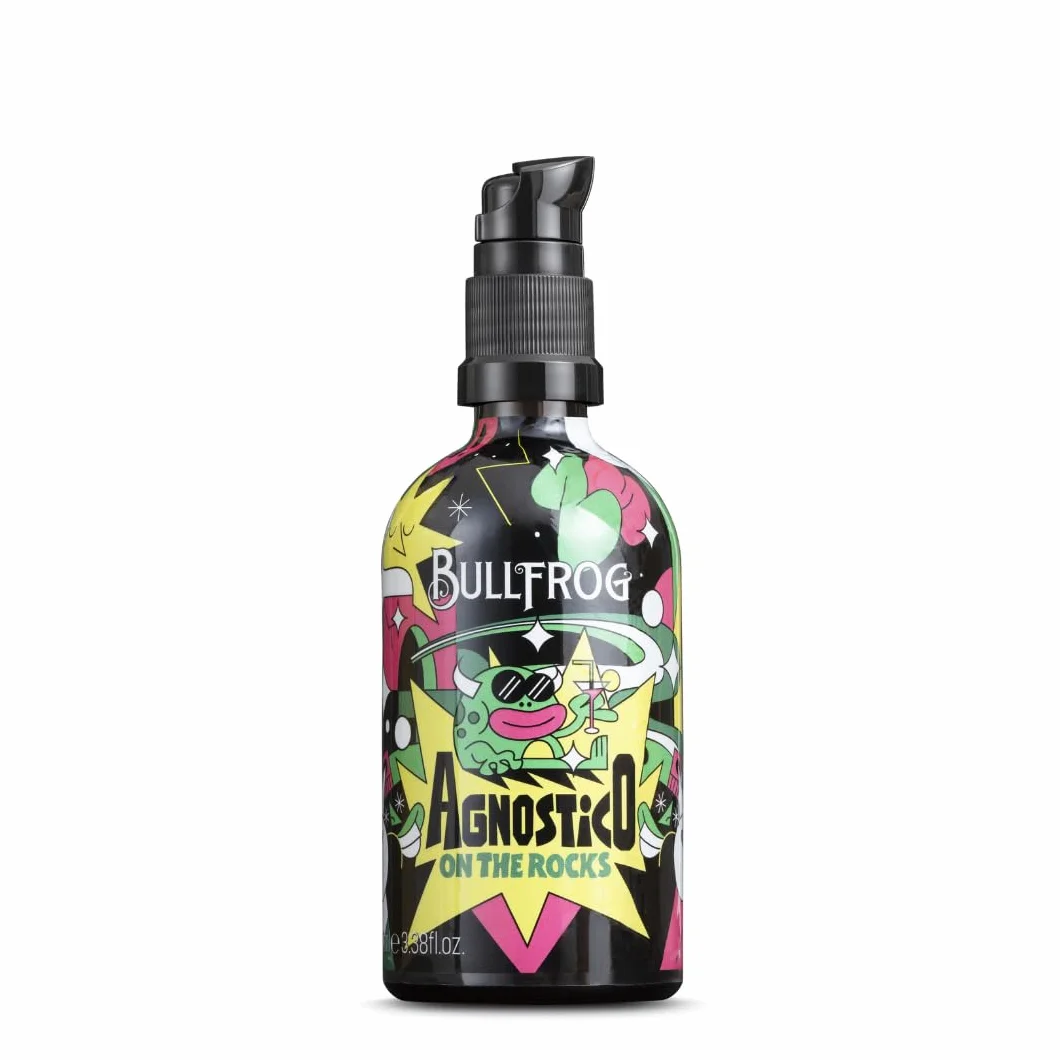Bullfrog - Agnostic Balsam do brody On The Rocks Wielofunkcyjny Artist Limited Edition 100 ml - Odżywia i nawilża brodę przed podrażnieniami - Nuty anyżu, skóry, tytoniu i Bay Rum