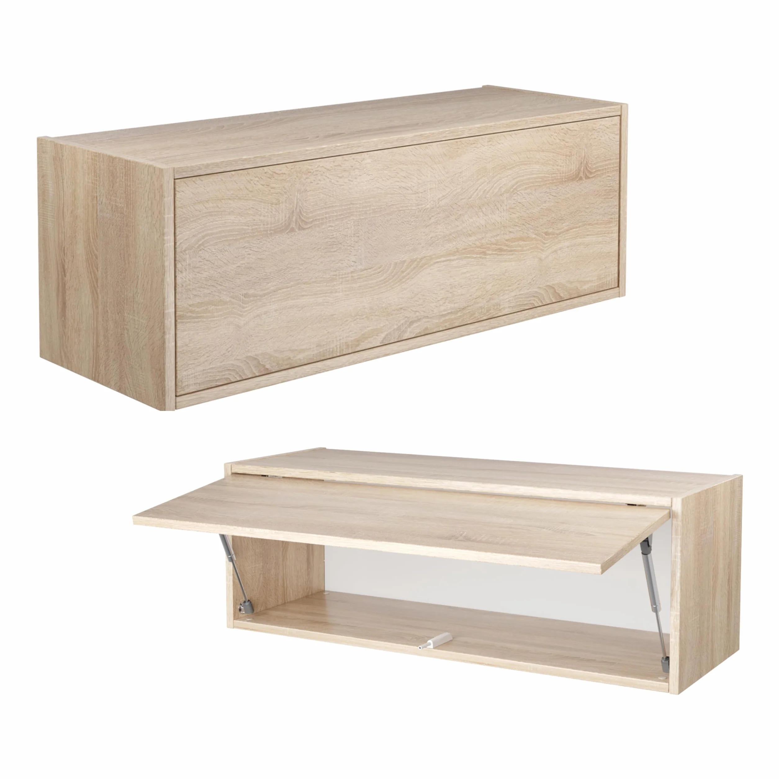PLATAN ROOM Szafka ścienna 100 x 35 x 35 cm, szafka kuchenna składana do łazienki, przedpokoju, salonu, szafka ścienna (dąb sonoma)