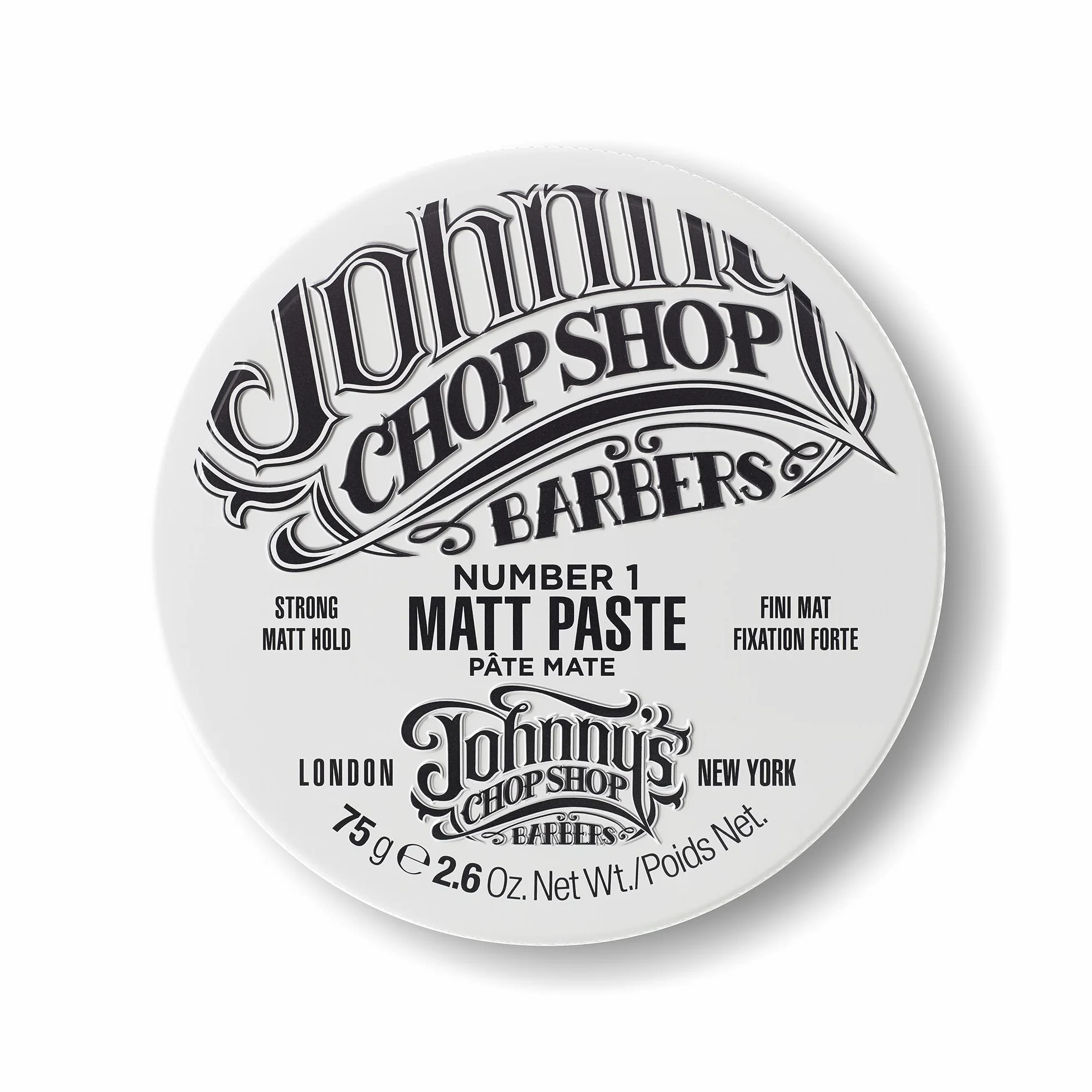 Johnny's Chop Shop - Nie 1 matowa pasta w puszce, mocne trzymanie, naturalne wykończenie (75 g)