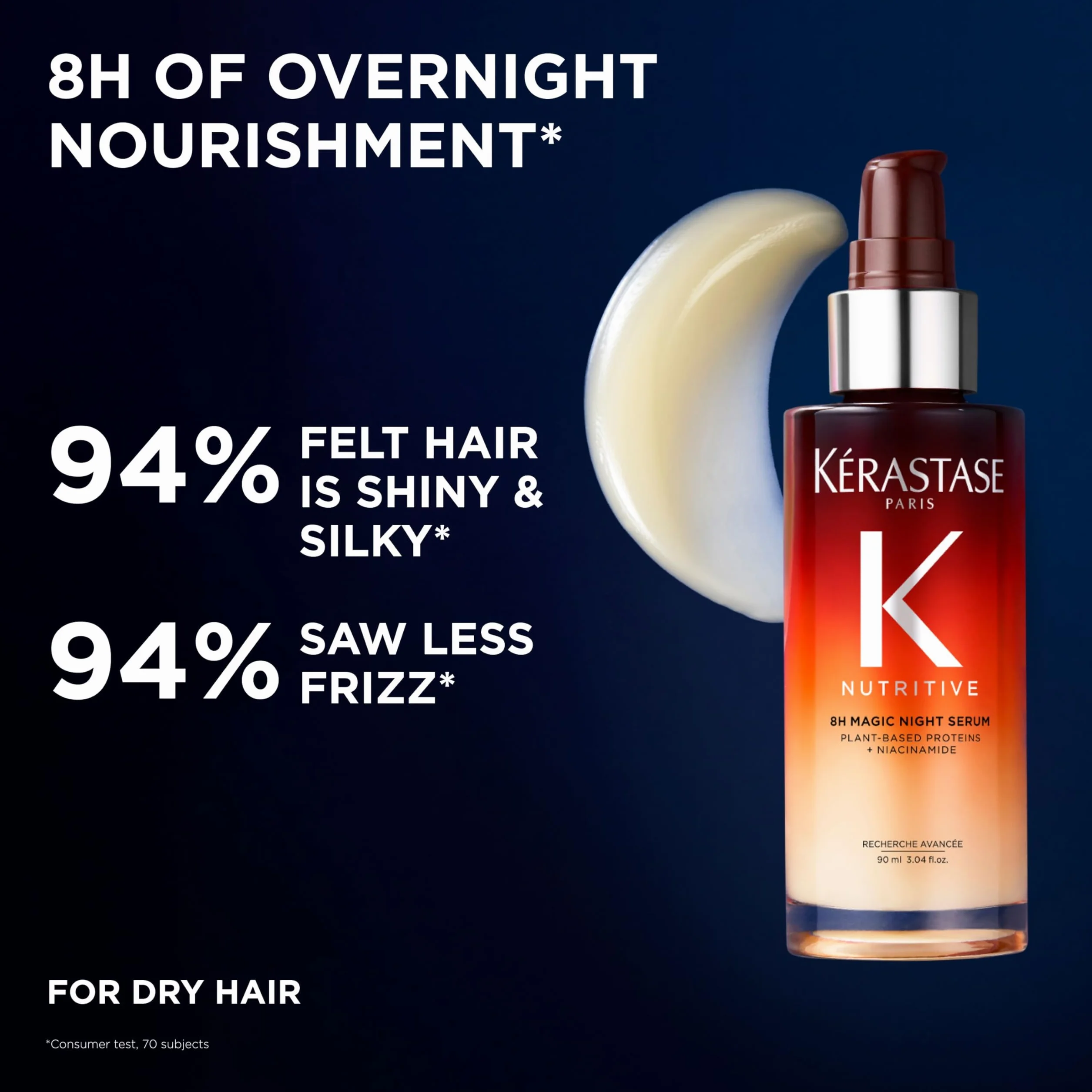 Kérastase 8H Magic Night Serum Nutritive do włosów suchych, 90 ml