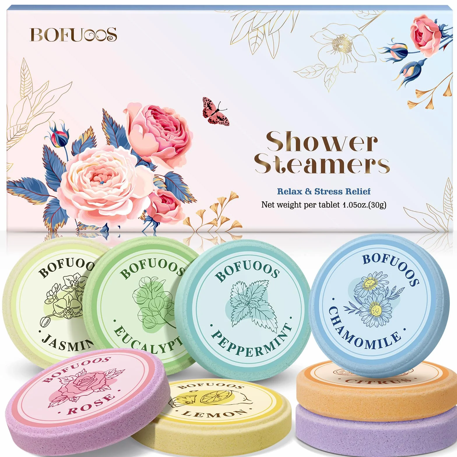 Zestaw Prezentów Spa Shower Steamers Aromaterapia z Olejkami Esencjonalnymi 8 szt dla Kobiet Mamy Żony