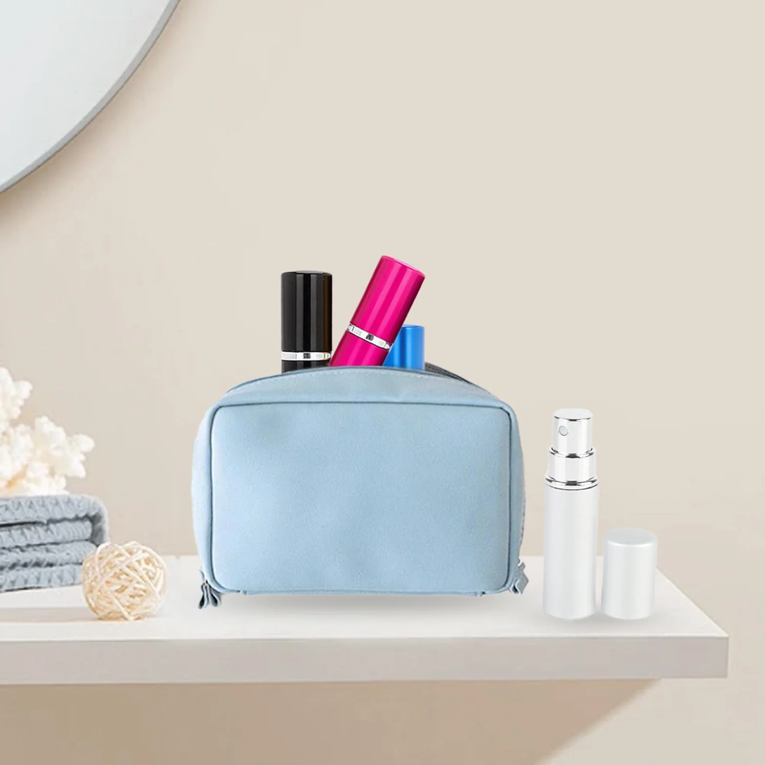KEYRI 4 butelki z rozpylaczem perfum 10 ml, rozpylacz perfum do wielokrotnego napełniania, podróżny dozownik po goleniu, mini butelka z rozpylaczem, pusta butelka podróżna, do bagażu kieszonkowego,